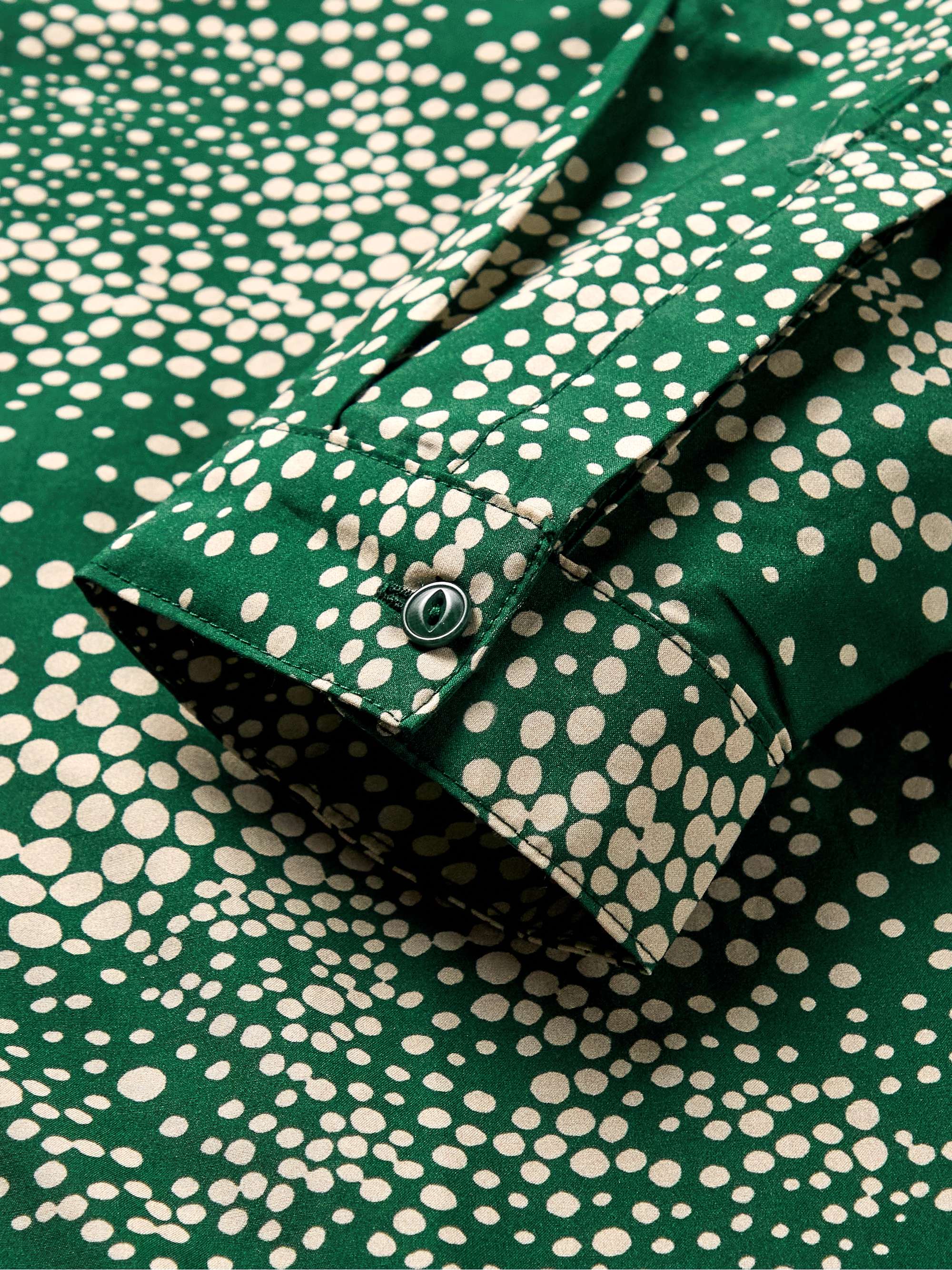 YMC Feathers Printed Cotton and Silk-Blend Shirt