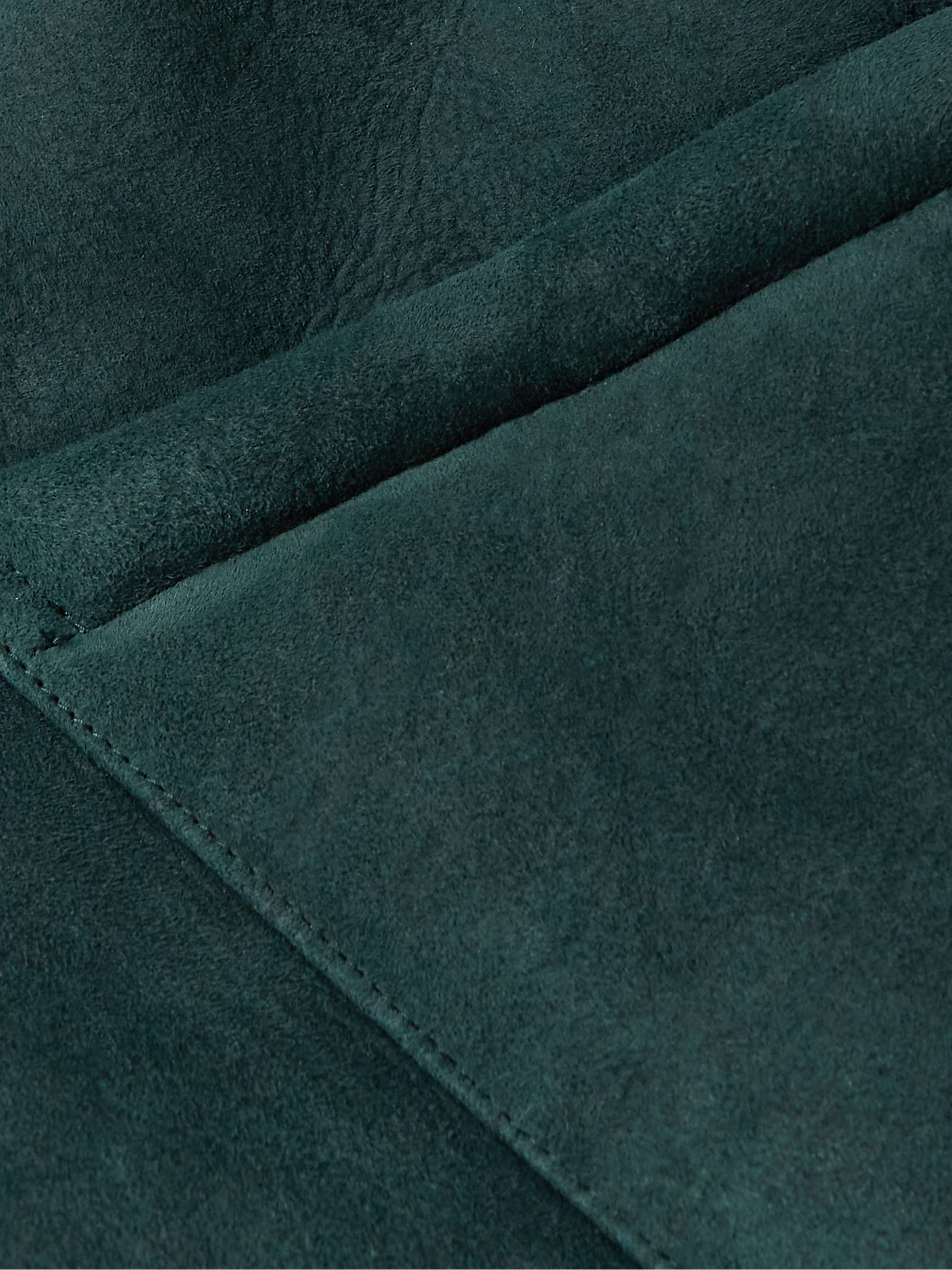 YMC Brainticket MK2 Leather-Trimmed Shearling Jacket