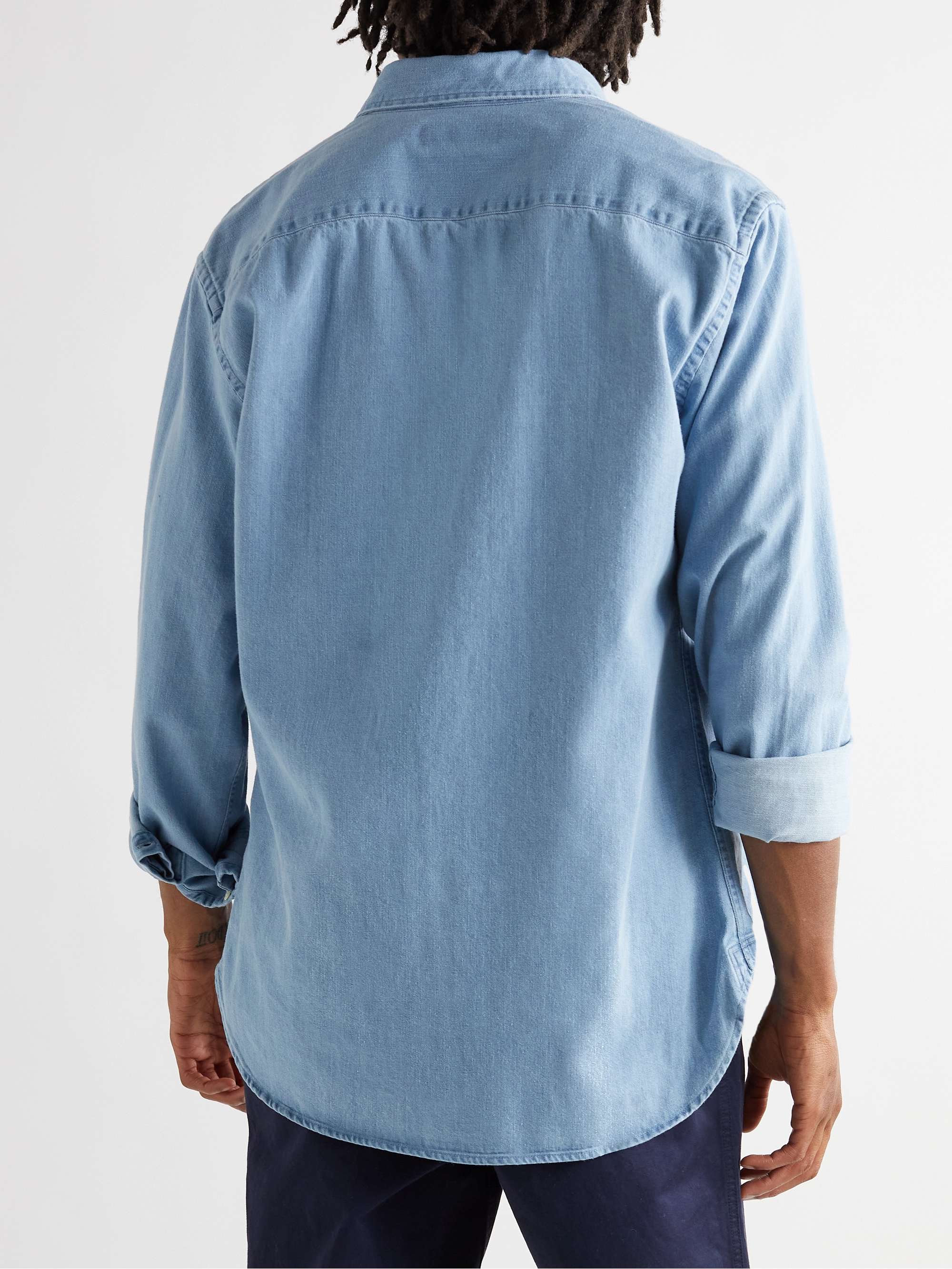 OLIVER SPENCER Brook ButtonDown Collar Denim Shirt MR PORTER