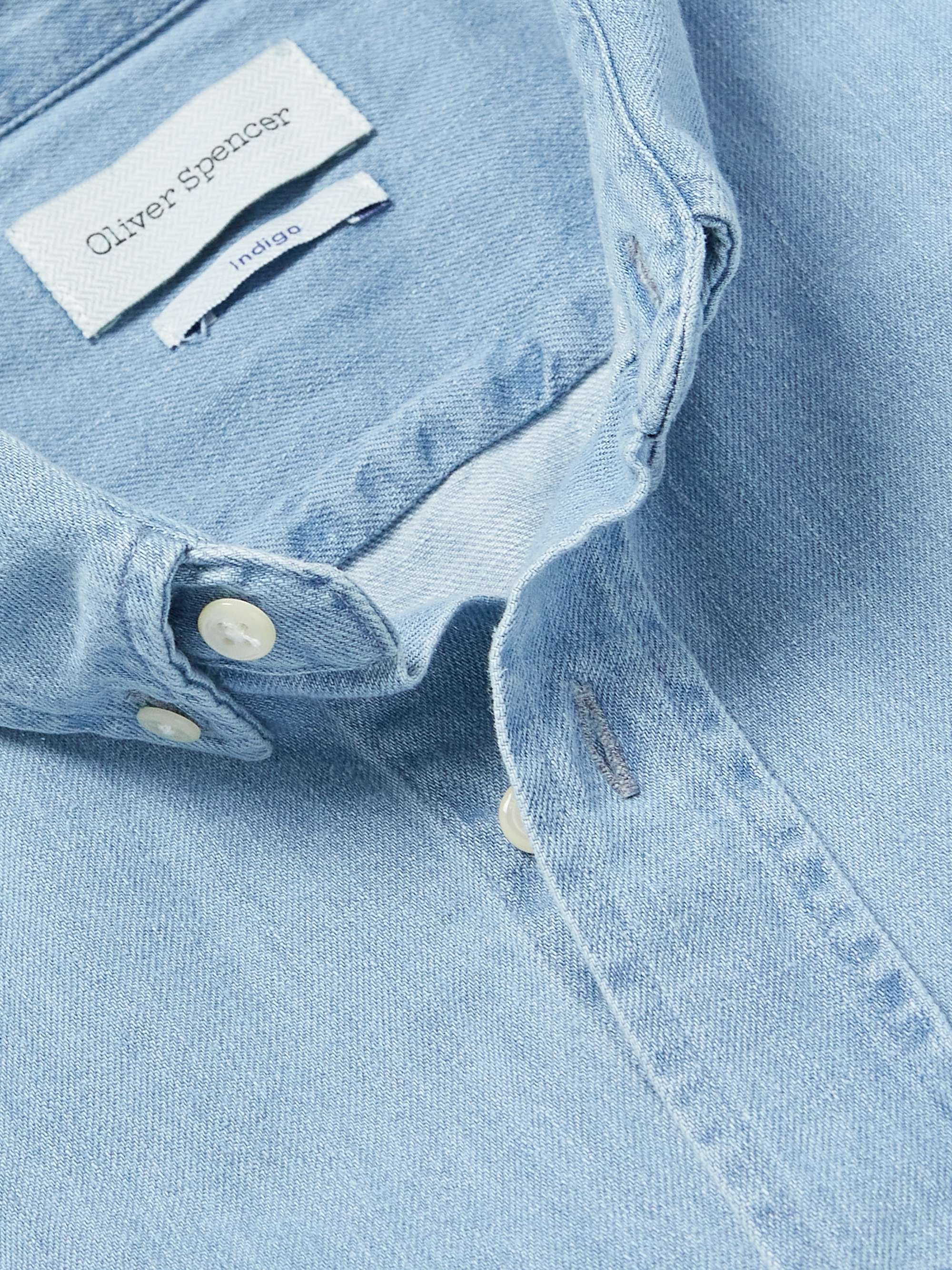 OLIVER SPENCER Brook ButtonDown Collar Denim Shirt MR PORTER