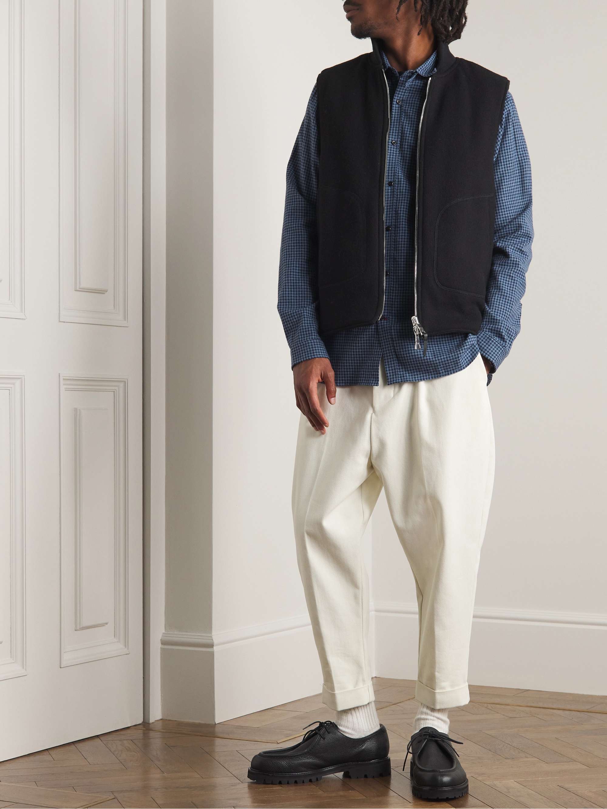 OLIVER SPENCER Clerkenwell Checked Cotton-Flannel Shirt