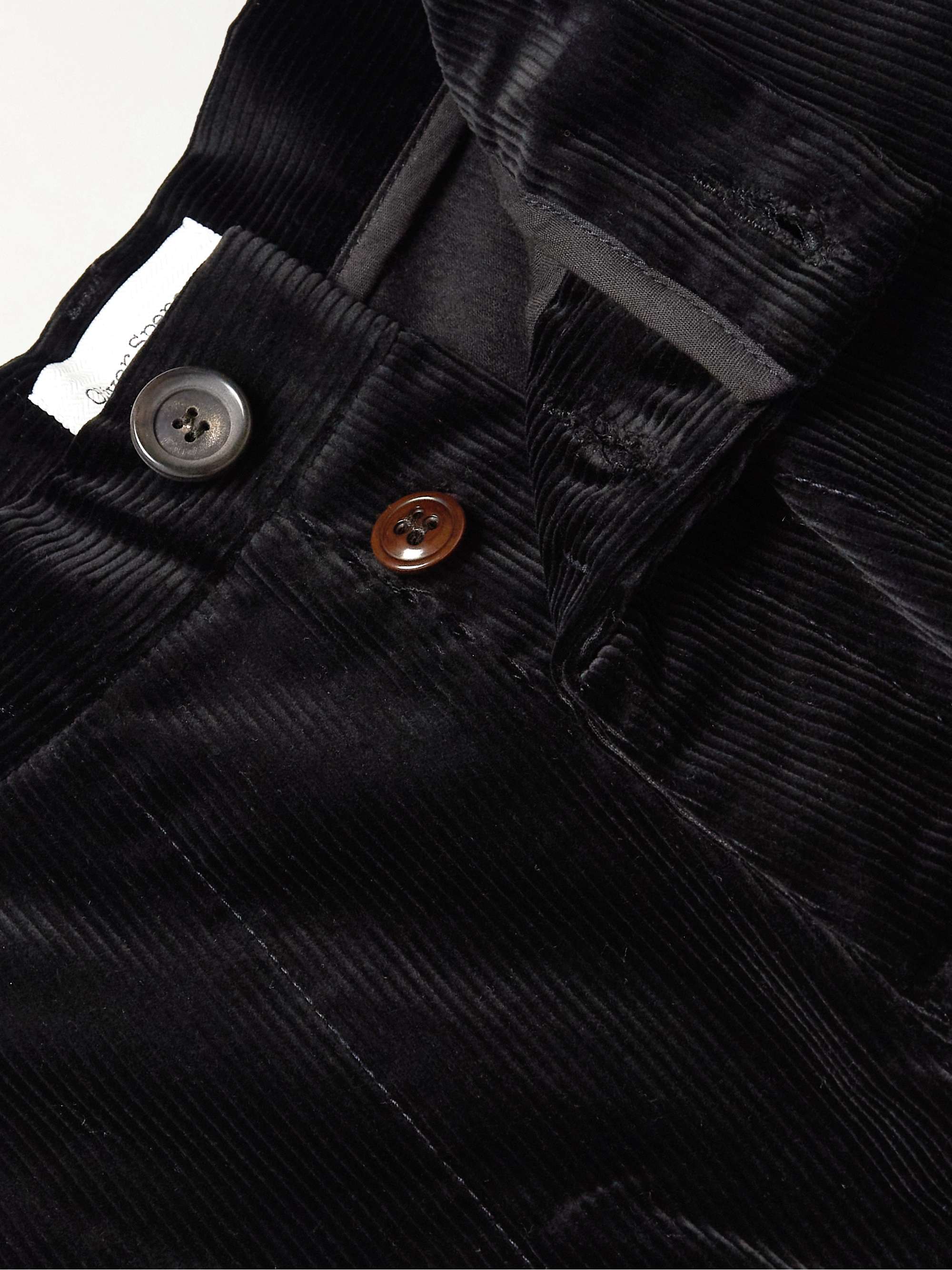 OLIVER SPENCER Judo Cotton-Corduroy Cargo Trousers