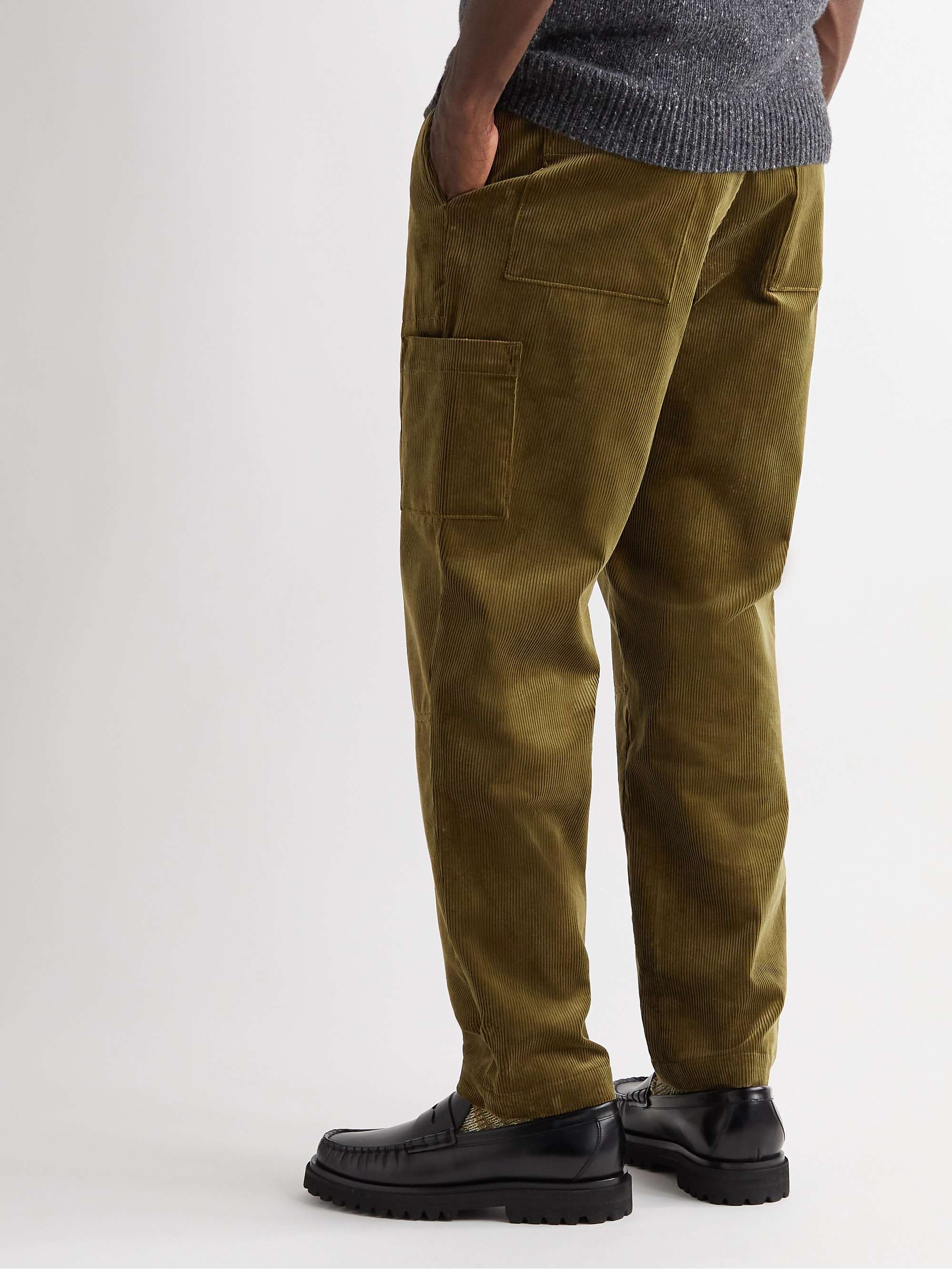 OLIVER SPENCER Judo Cotton-Corduroy Cargo Trousers
