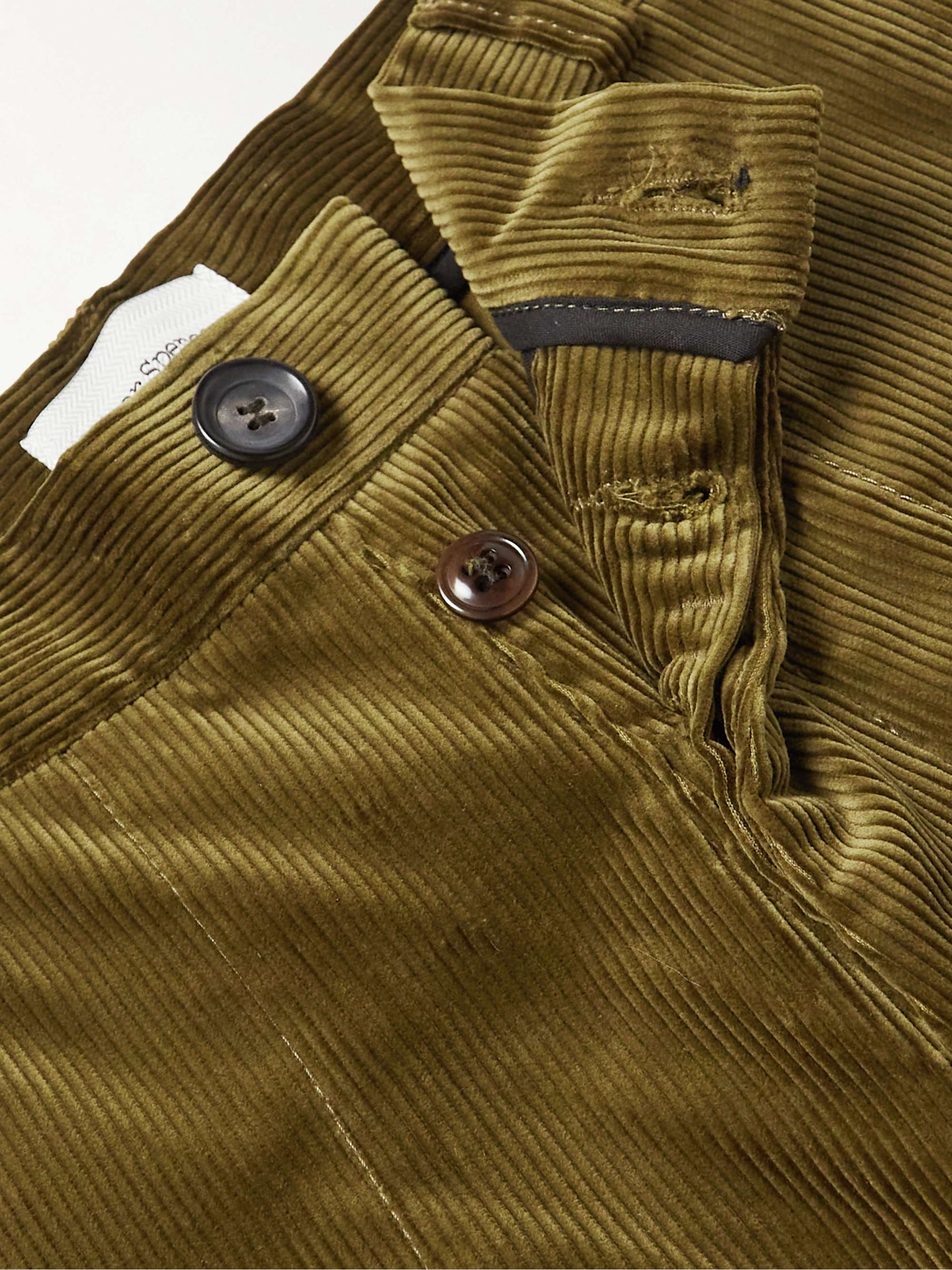 OLIVER SPENCER Judo Cotton-Corduroy Cargo Trousers