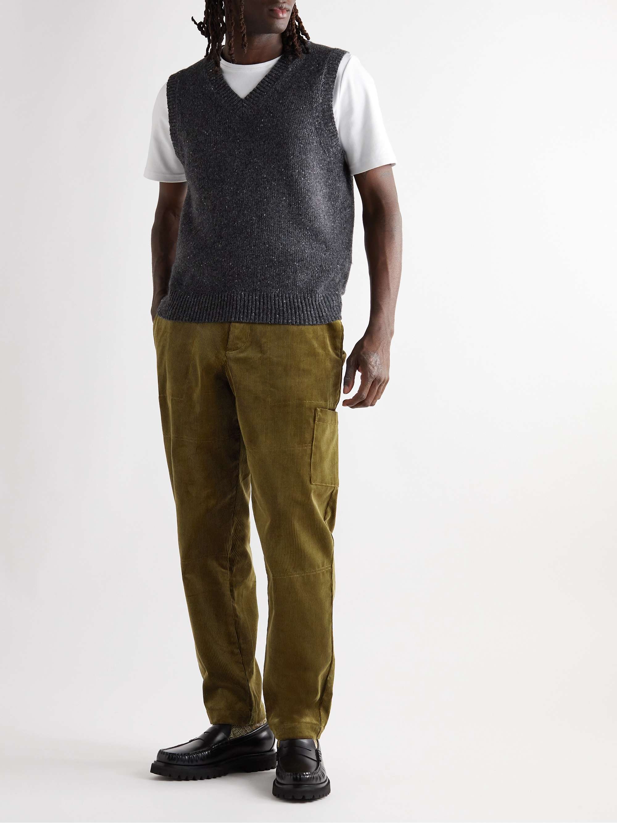 OLIVER SPENCER Judo Cotton-Corduroy Cargo Trousers