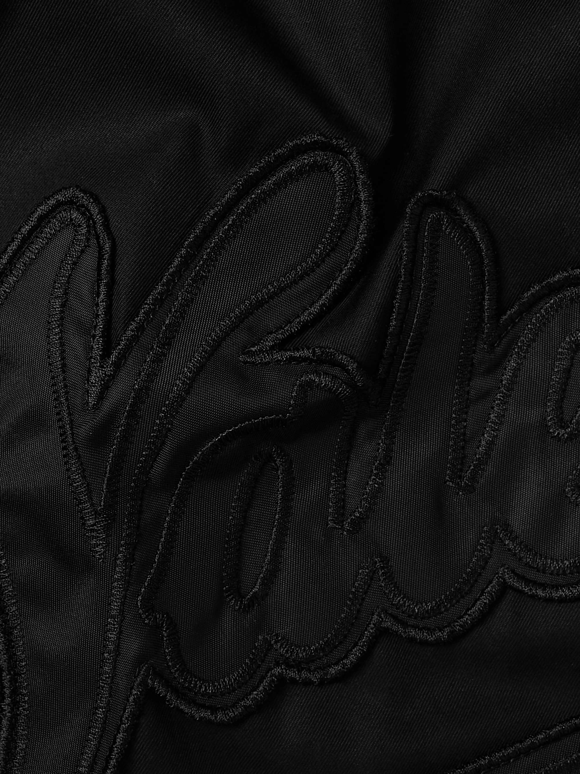 VALENTINO GARAVANI Logo-Embroidered Cotton-Twill Shirt