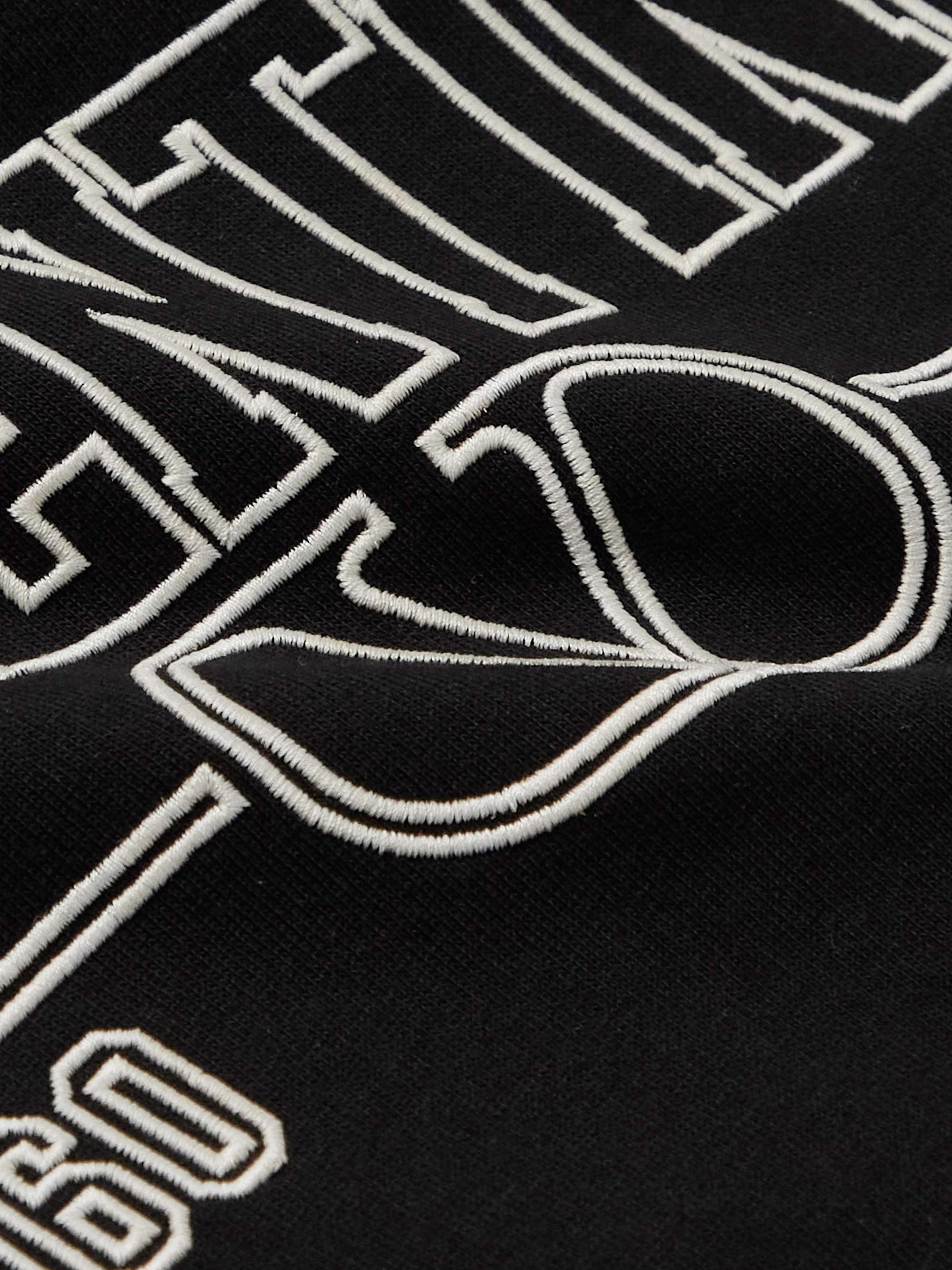 VALENTINO GARAVANI Logo-Embroidered Cotton-Jersey Hoodie