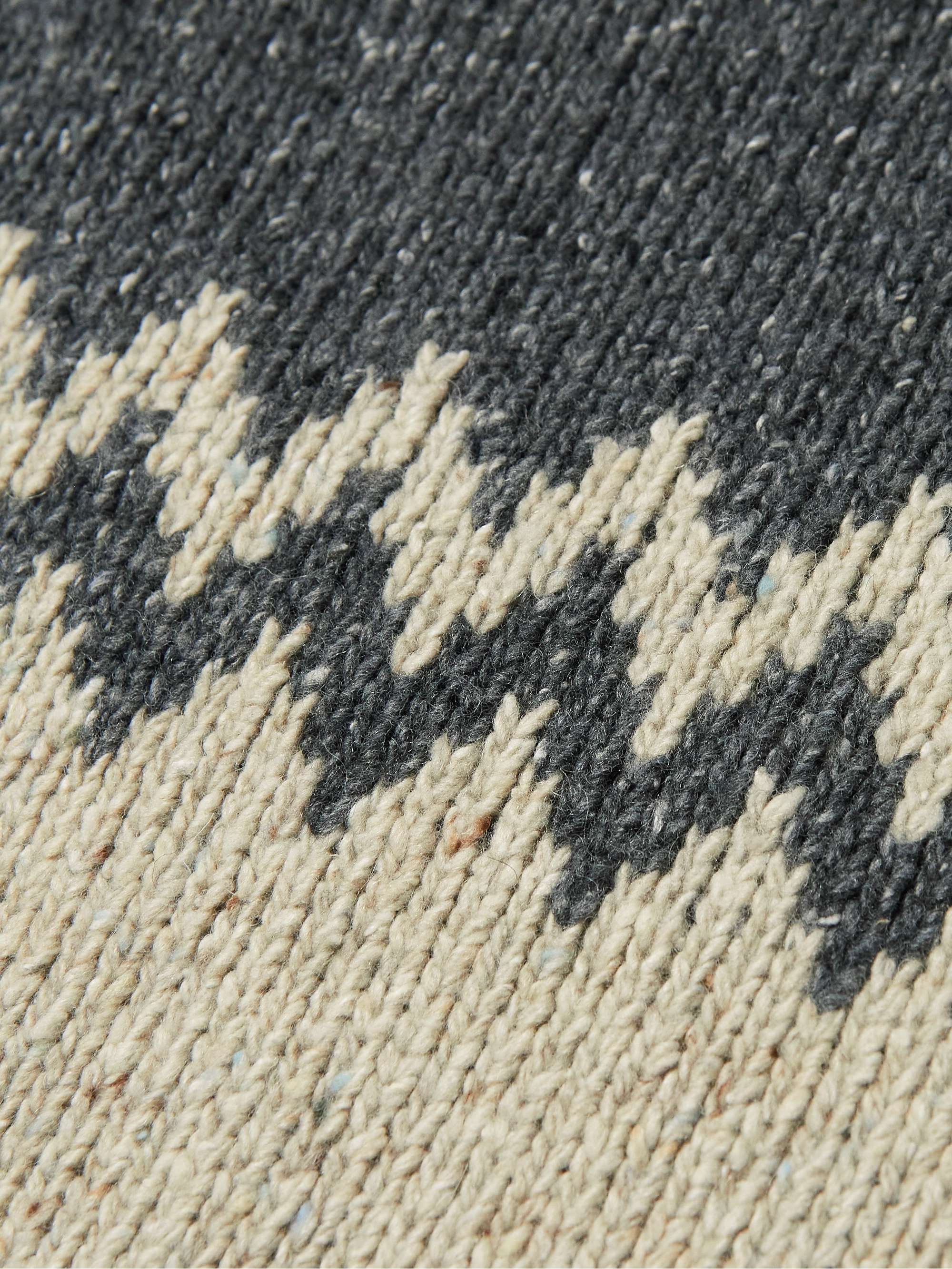 OLIVER SPENCER Blenheim Intarsia-Knit Wool-Blend Sweater