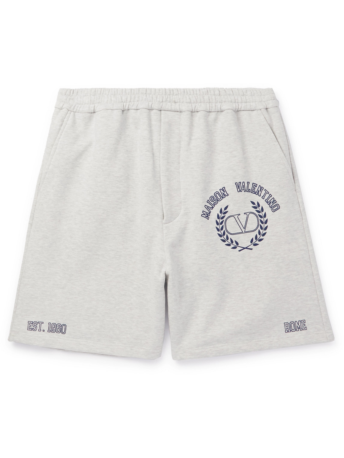 Varsity Straight-Leg Logo-Print Cotton-Jersey Shorts