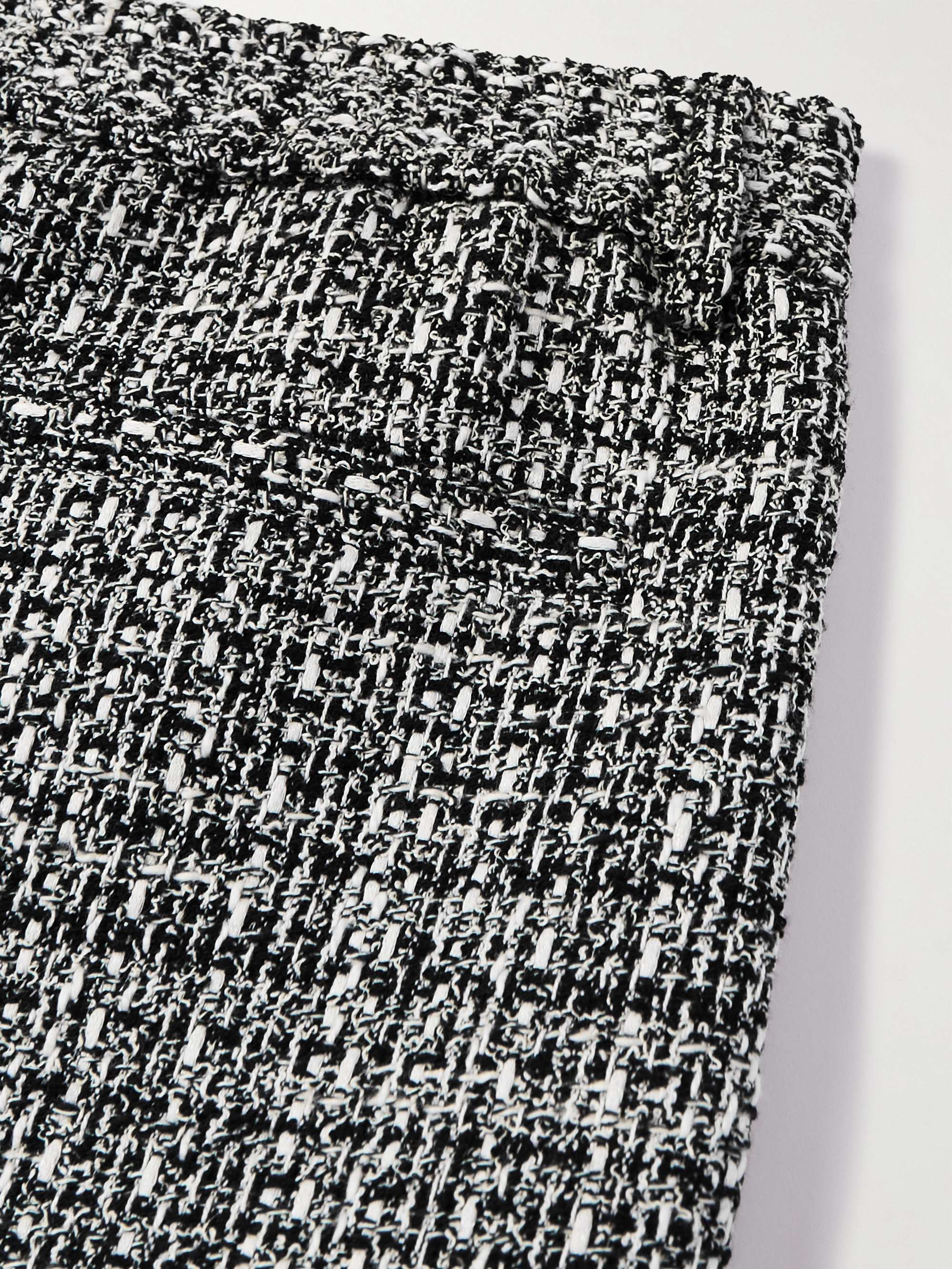 VALENTINO GARAVANI Straight-Leg Cotton-Blend Bouclé-Tweed Bermuda Shorts