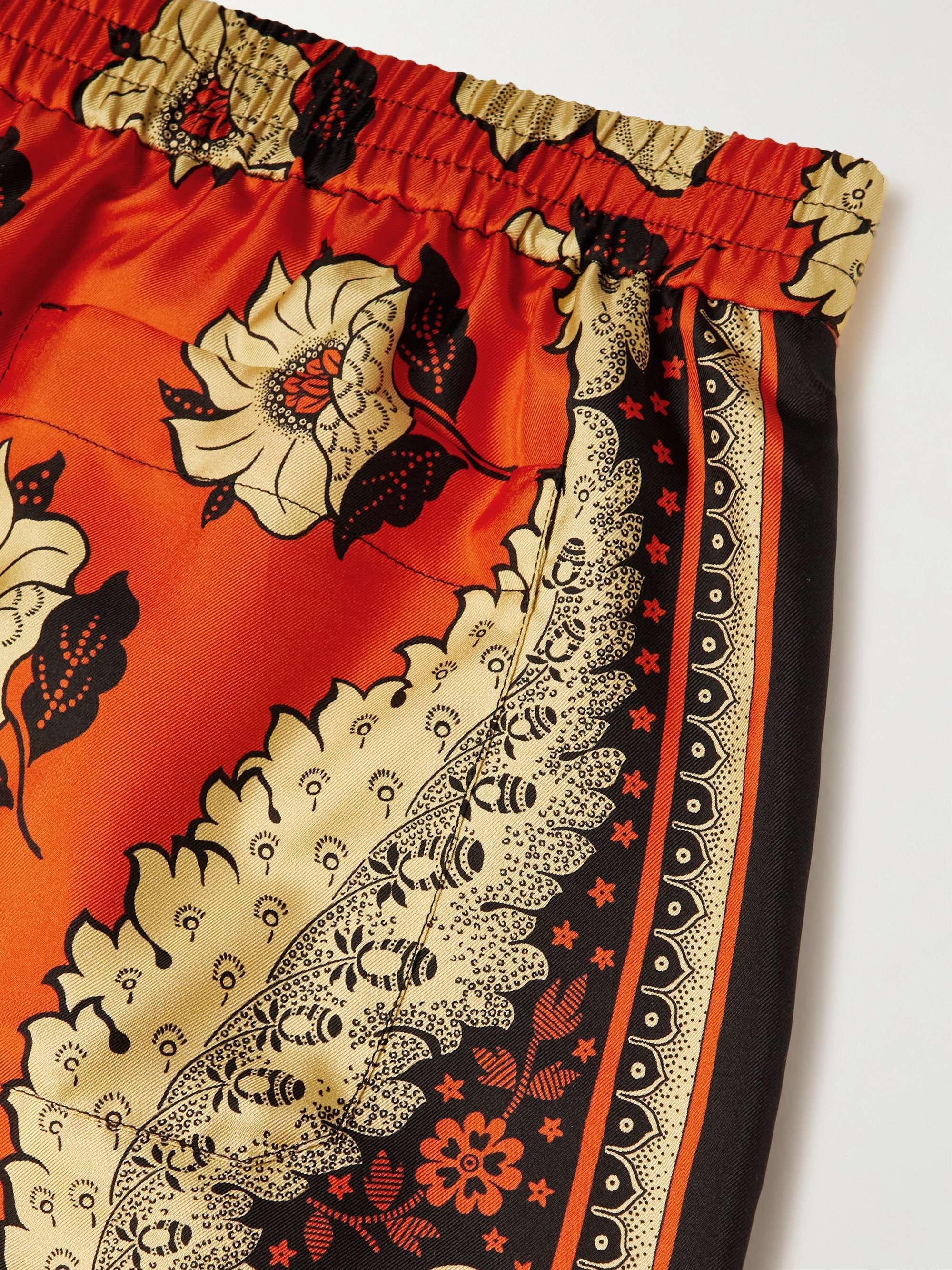 VALENTINO GARAVANI Straight-Leg Printed Cotton Bermuda Shorts