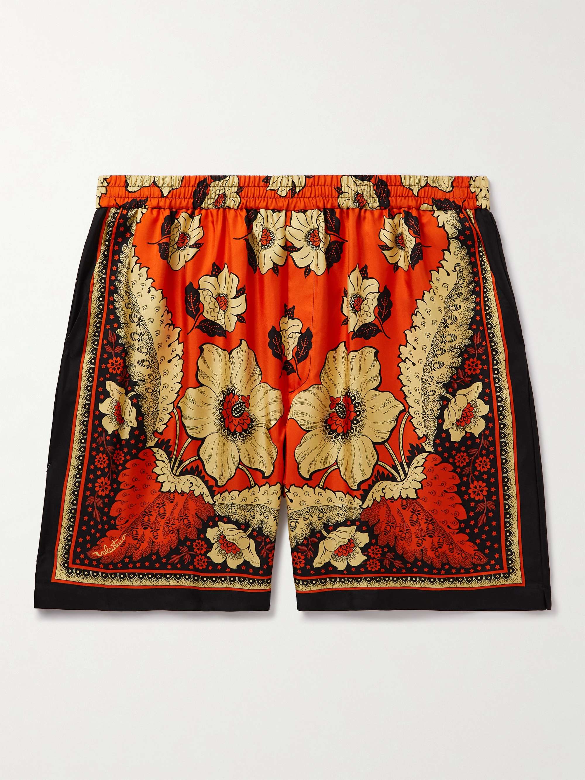 VALENTINO GARAVANI Straight-Leg Printed Cotton Bermuda Shorts
