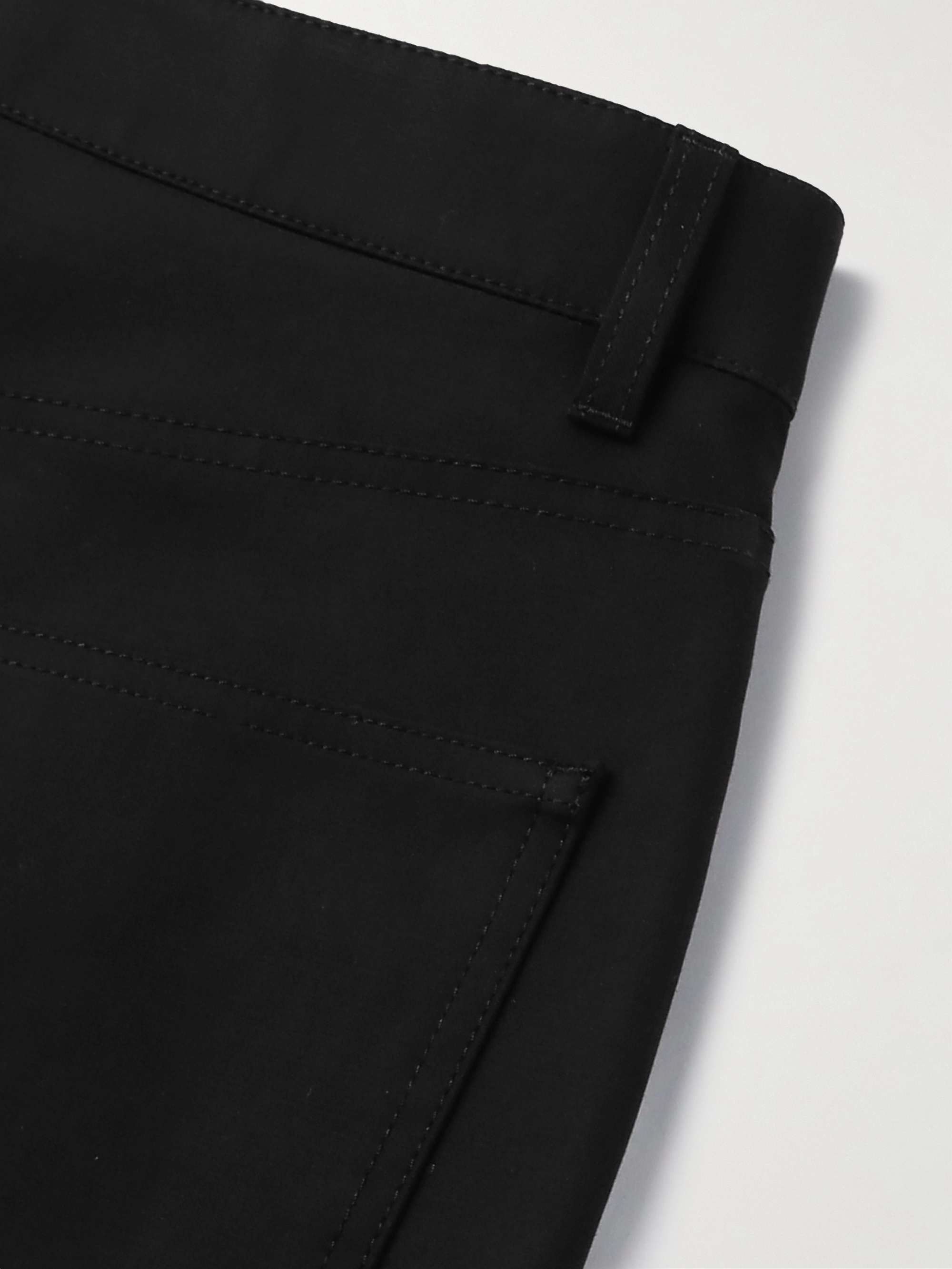 VALENTINO GARAVANI Straight-Leg Pleated Cotton Trousers