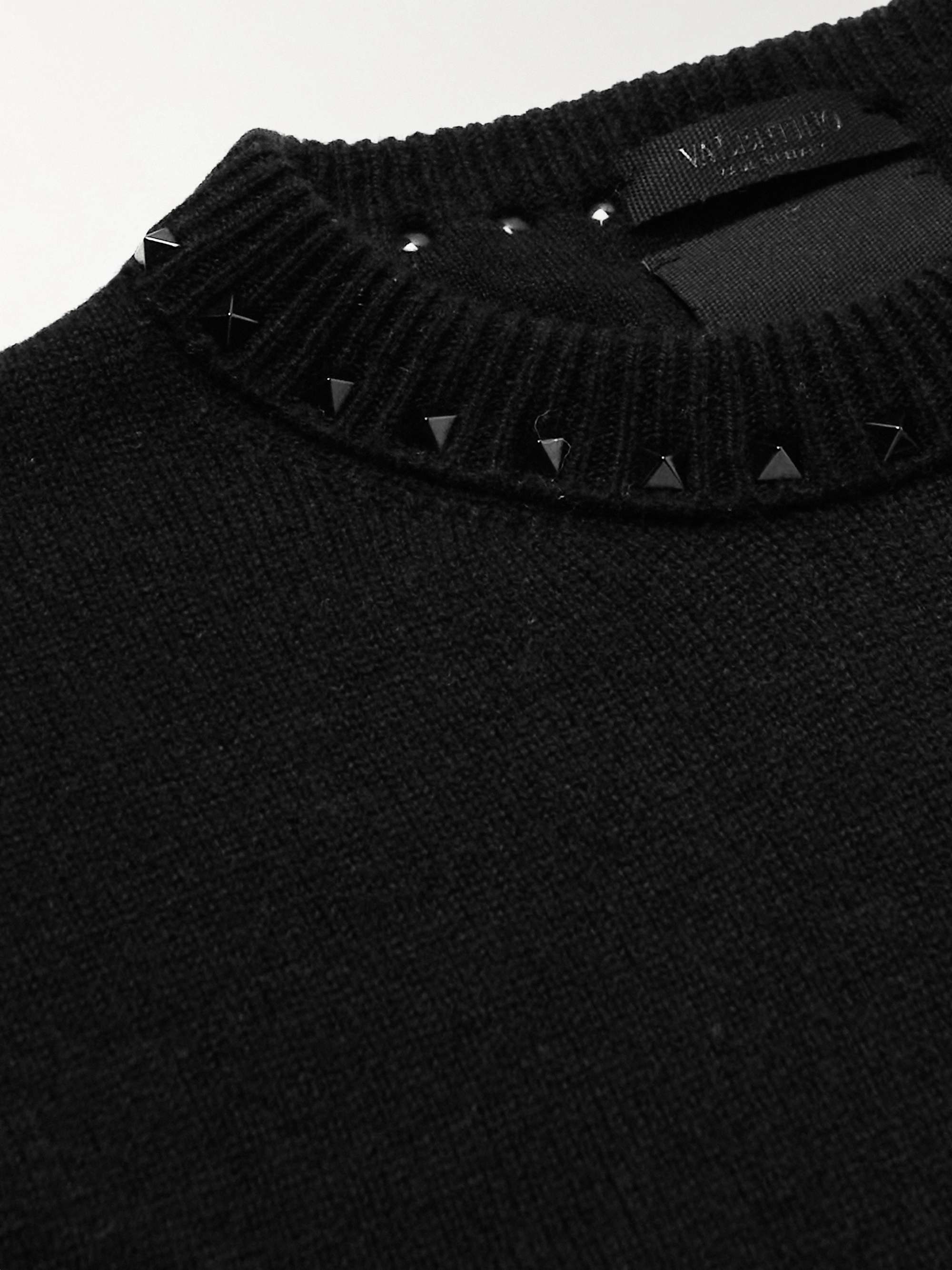 VALENTINO GARAVANI Studded Cashmere Sweater