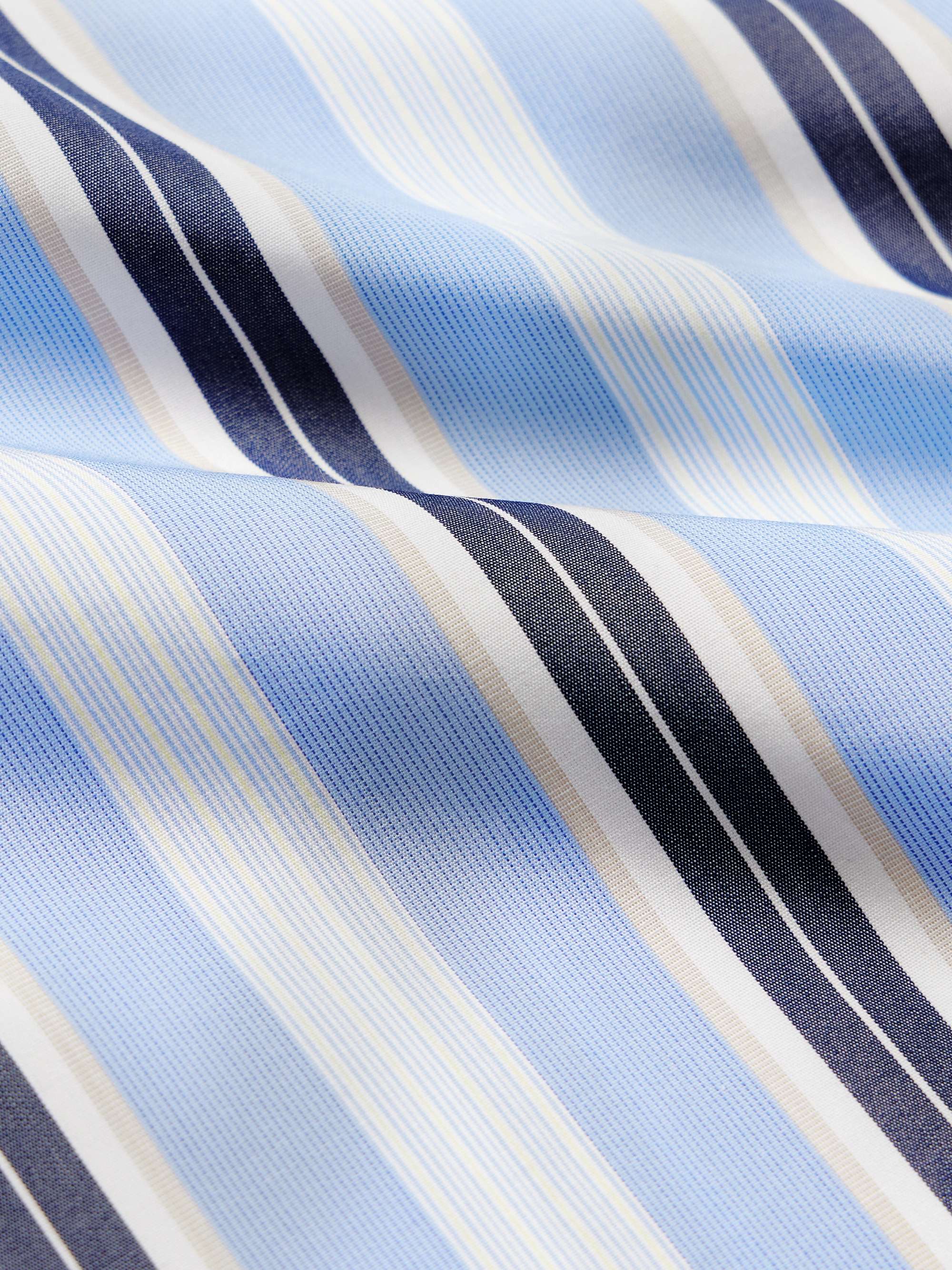 DRIES VAN NOTEN Striped Cotton-Poplin Shirt