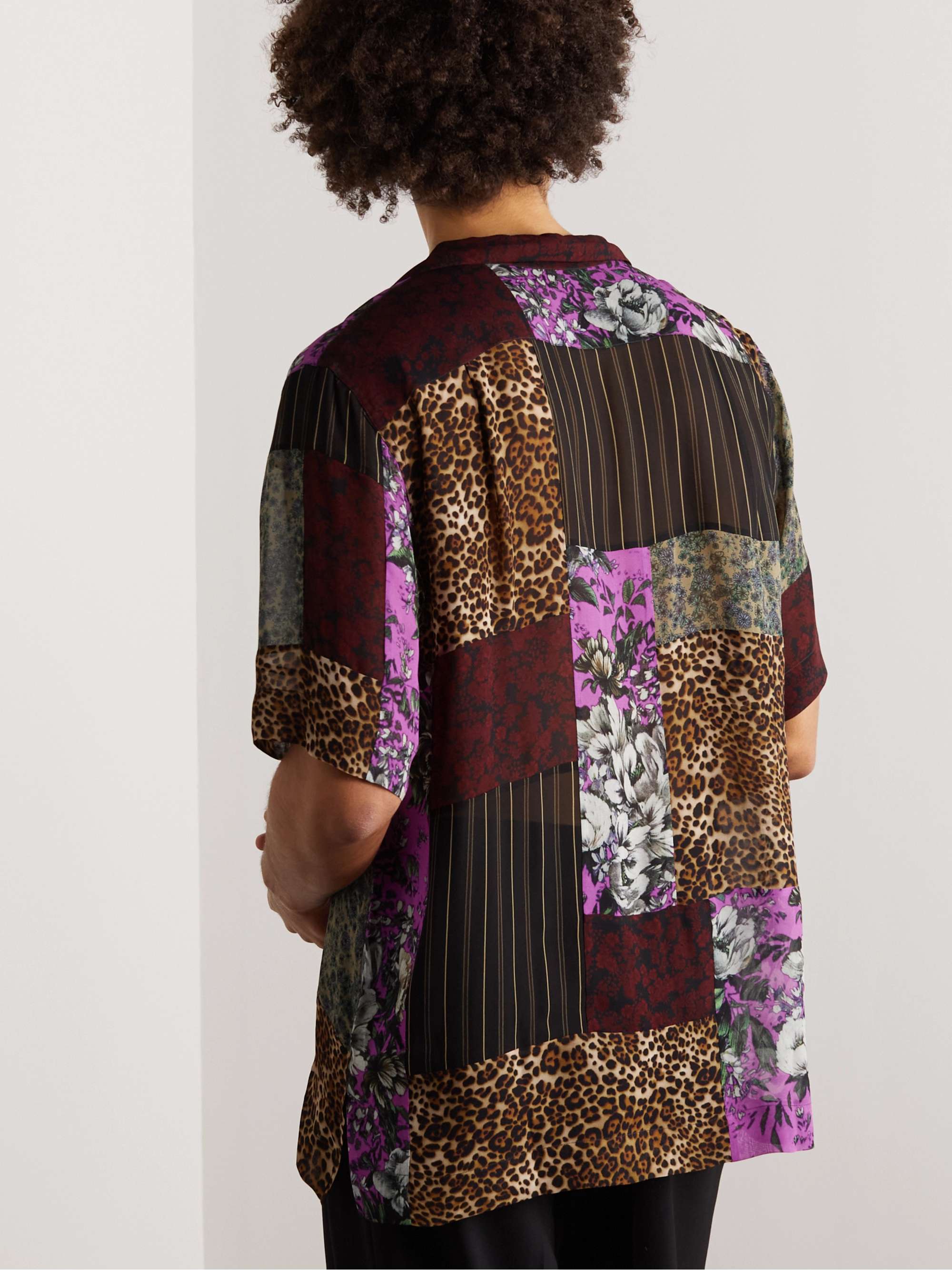 DRIES VAN NOTEN Printed Crepe Shirt