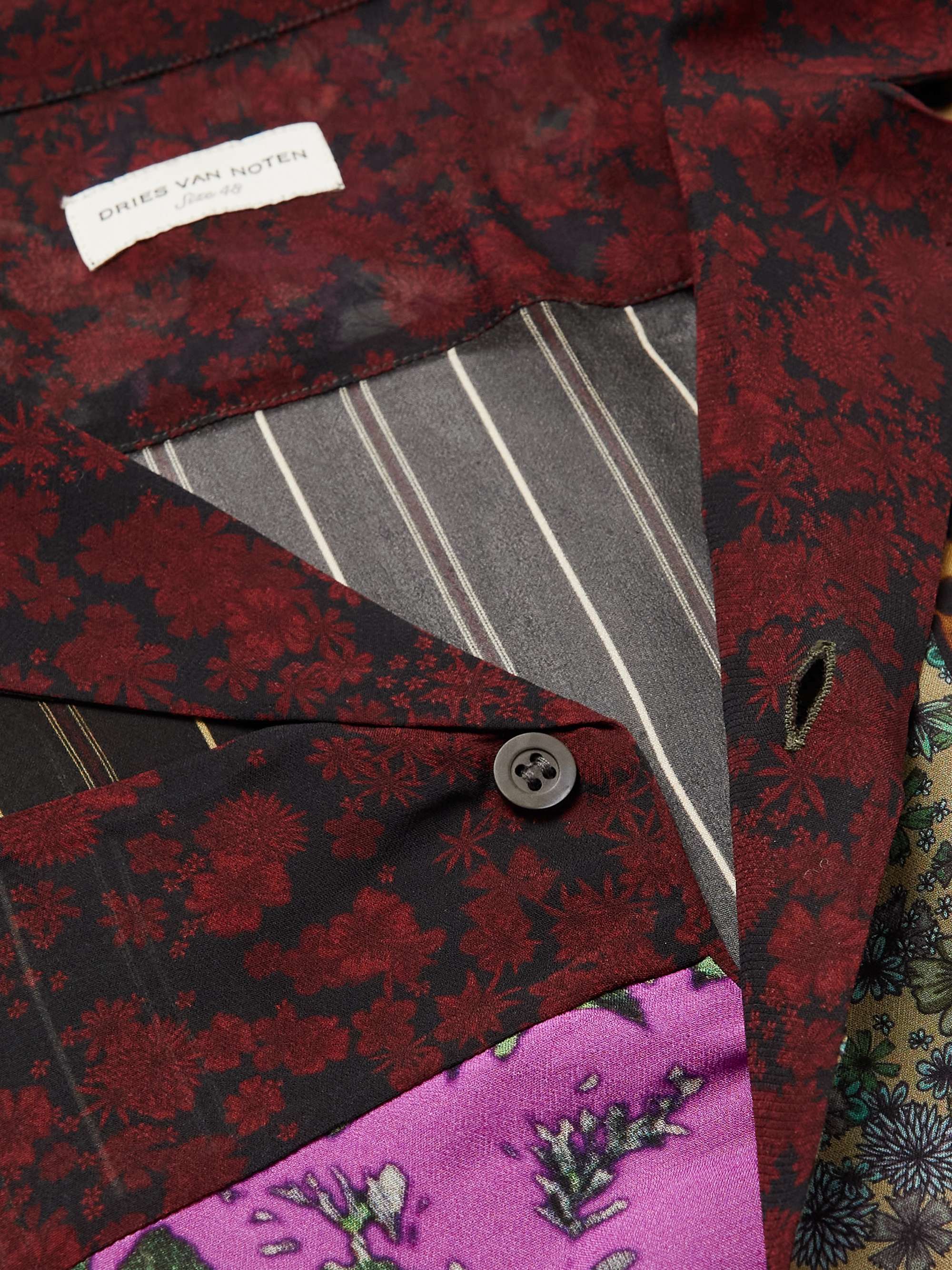 DRIES VAN NOTEN Printed Crepe Shirt