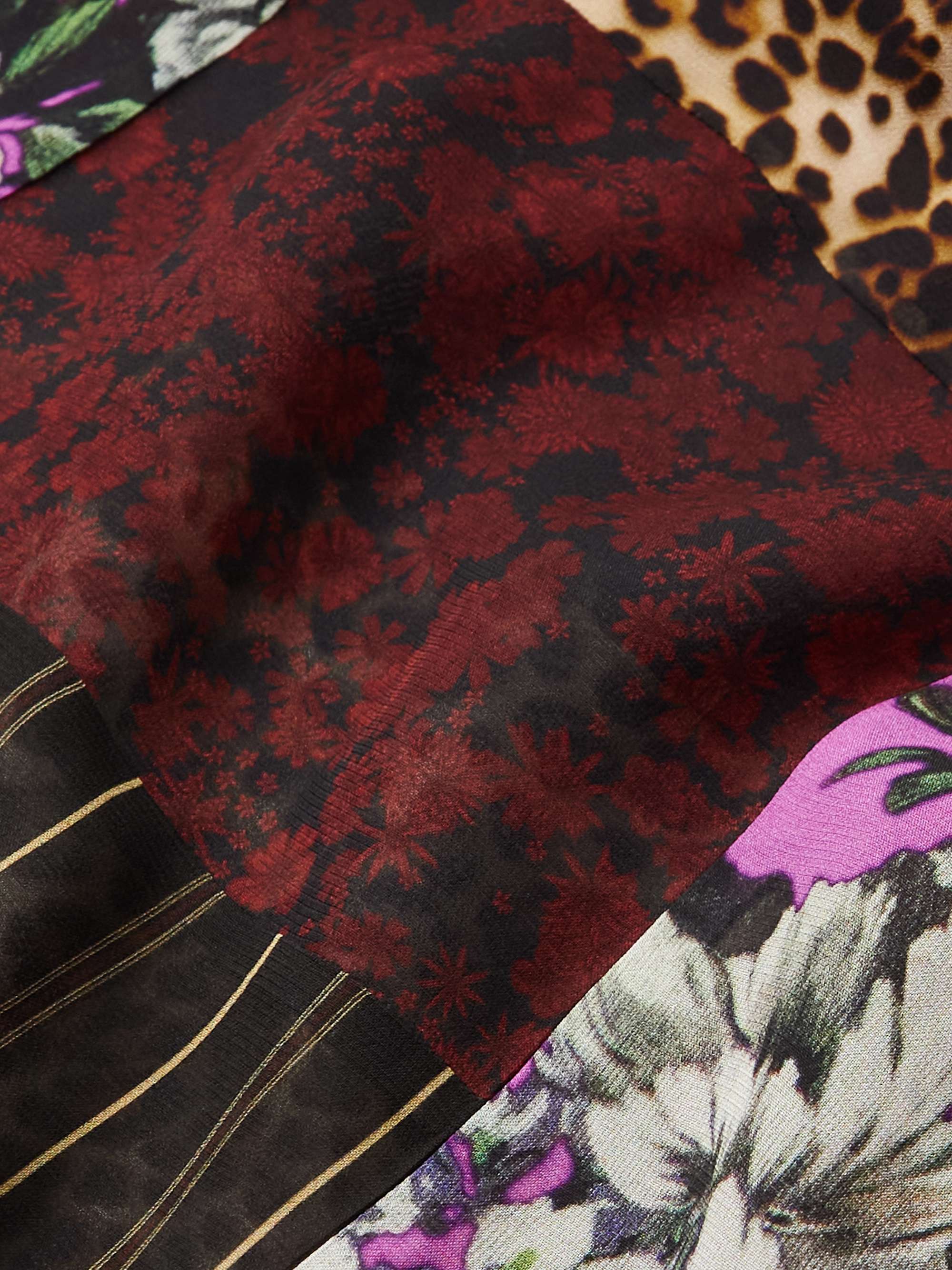 DRIES VAN NOTEN Printed Crepe Shirt