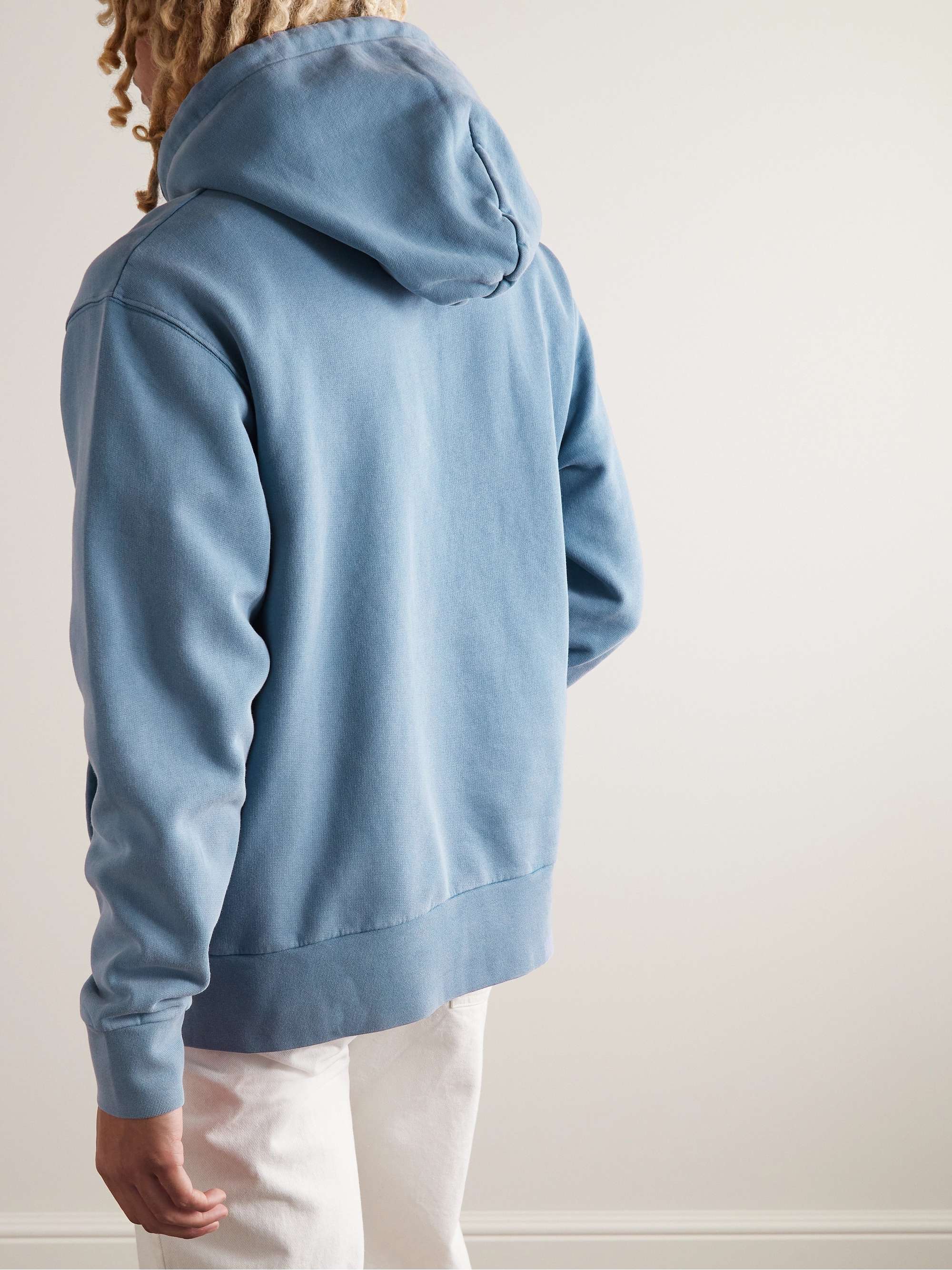 JW ANDERSON Logo-Embroidered Cotton-Jersey Hoodie