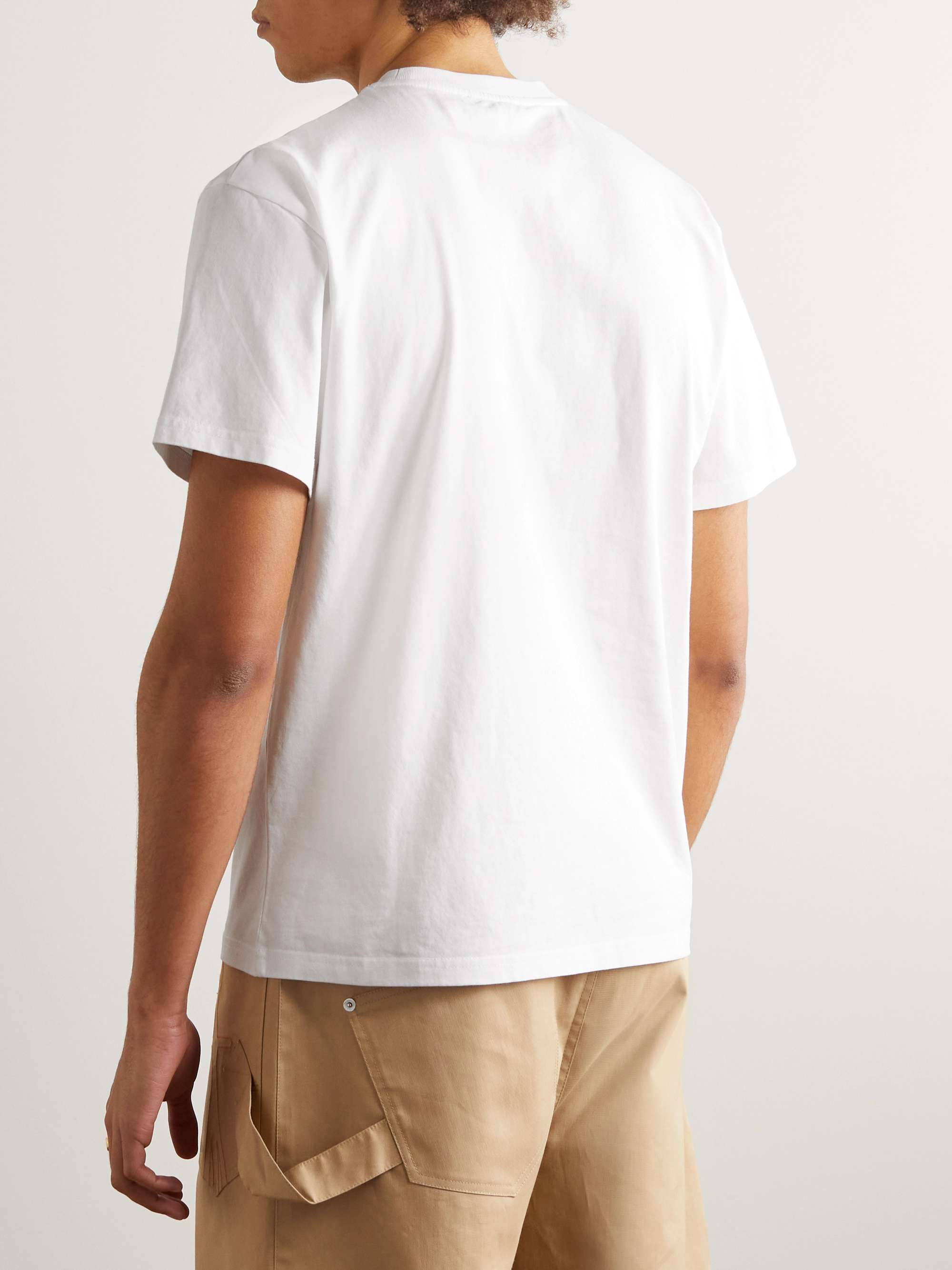 JW ANDERSON Embroidered Cotton-Jersey T-Shirt