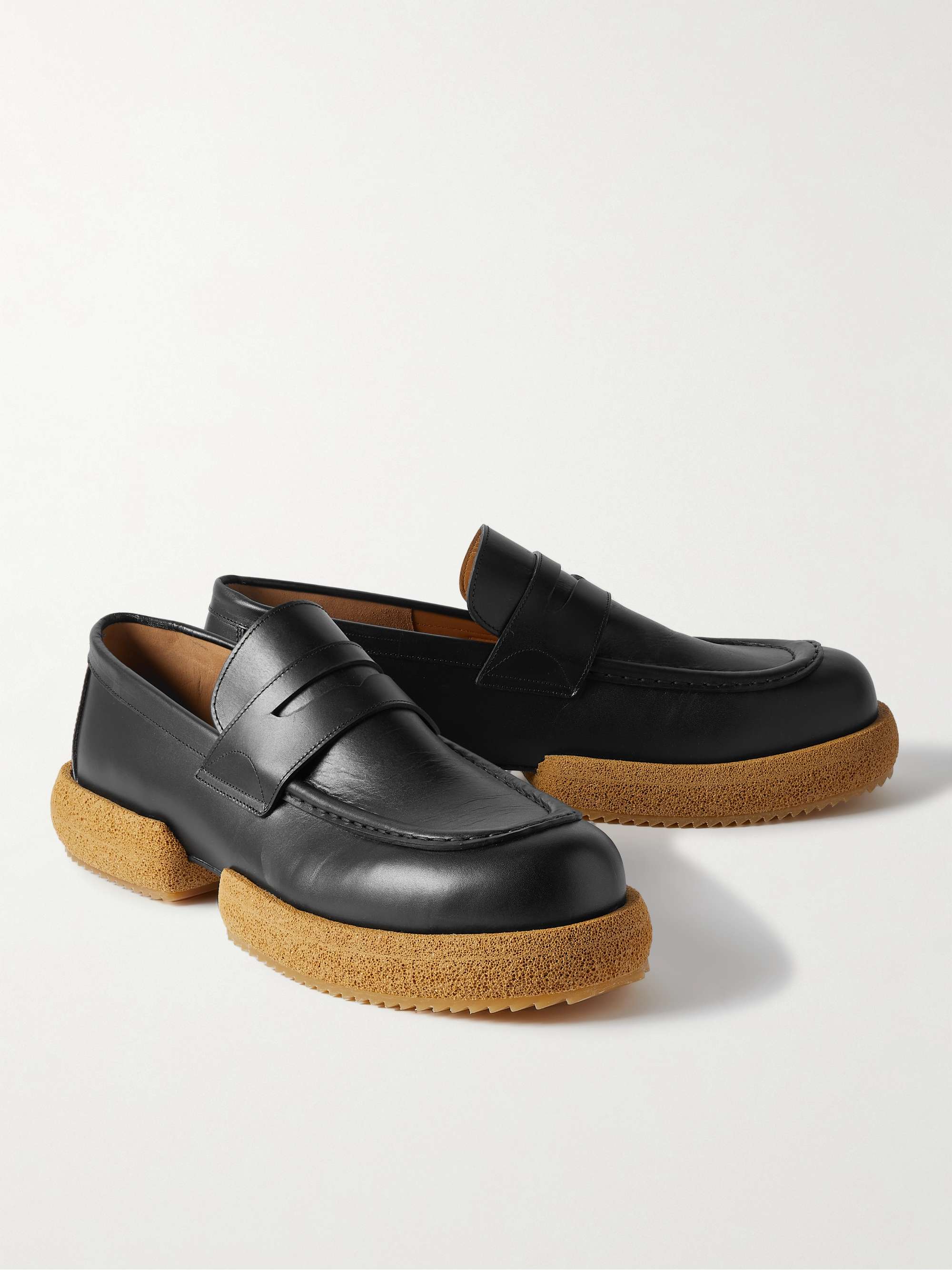 DRIES VAN NOTEN Leather Loafers for Men | MR PORTER