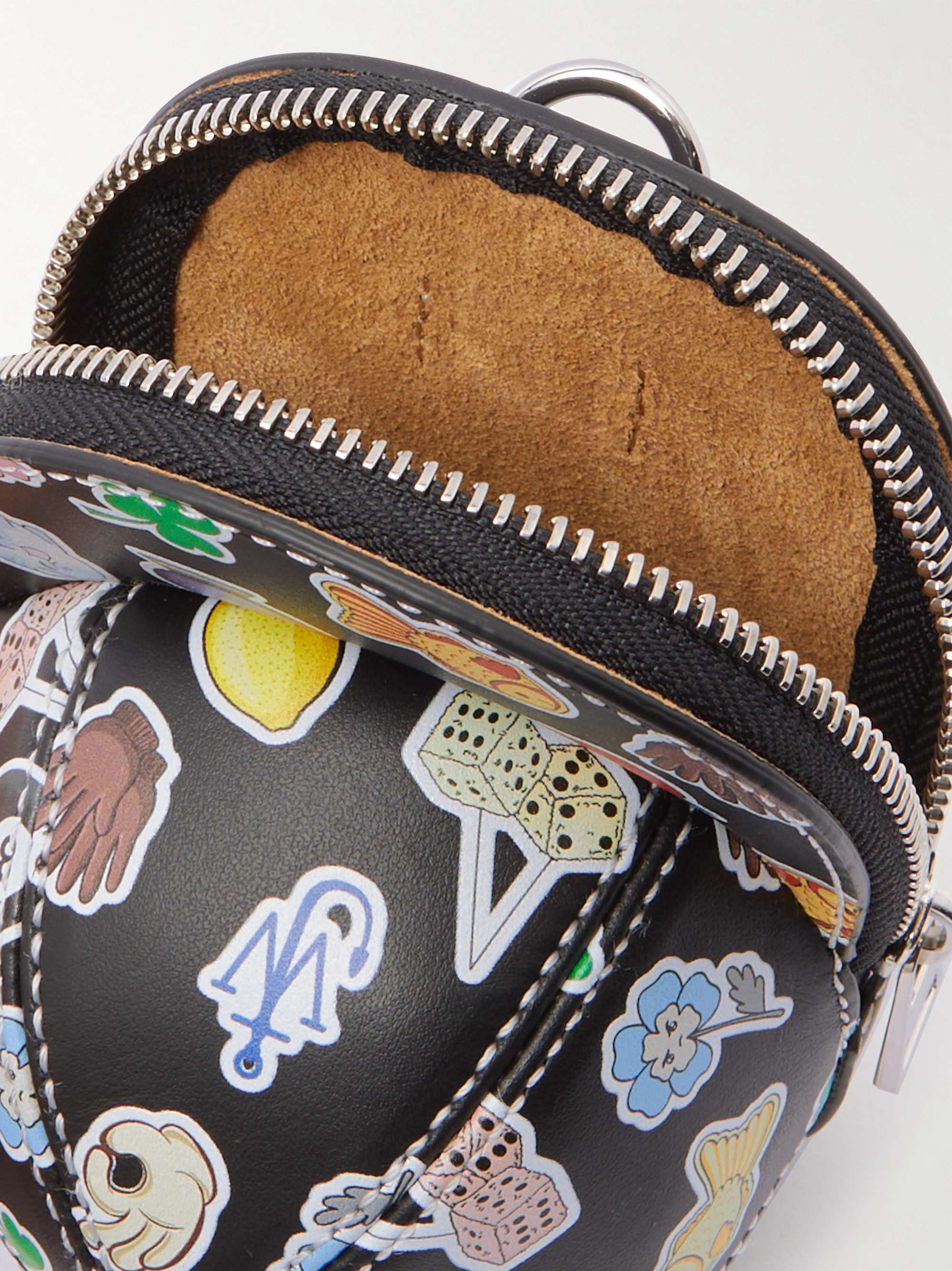 JW ANDERSON Printed Leather Pouch for Men | MR PORTER