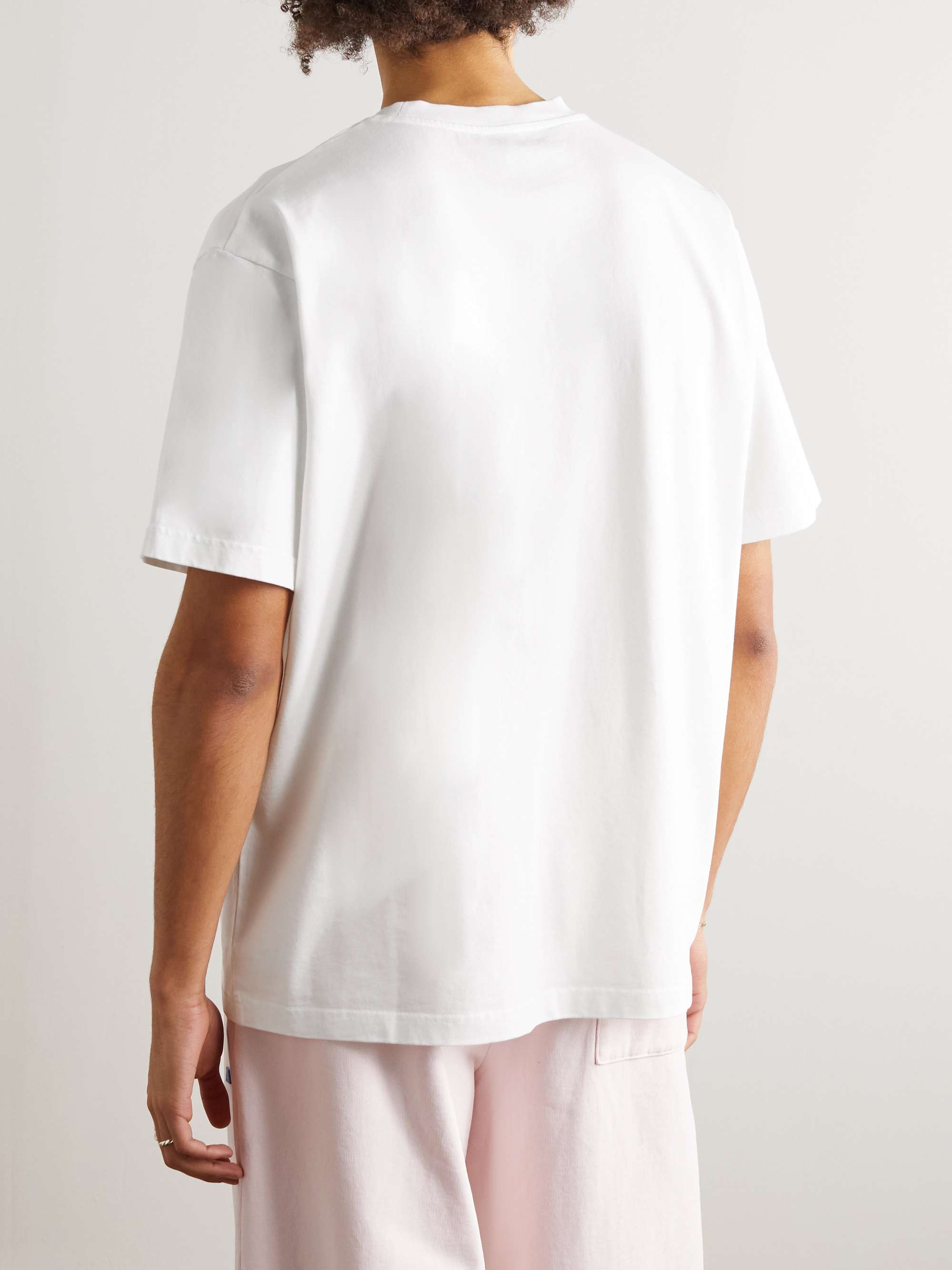 JW ANDERSON Printed Embroidered Cotton-Jersey T-Shirt