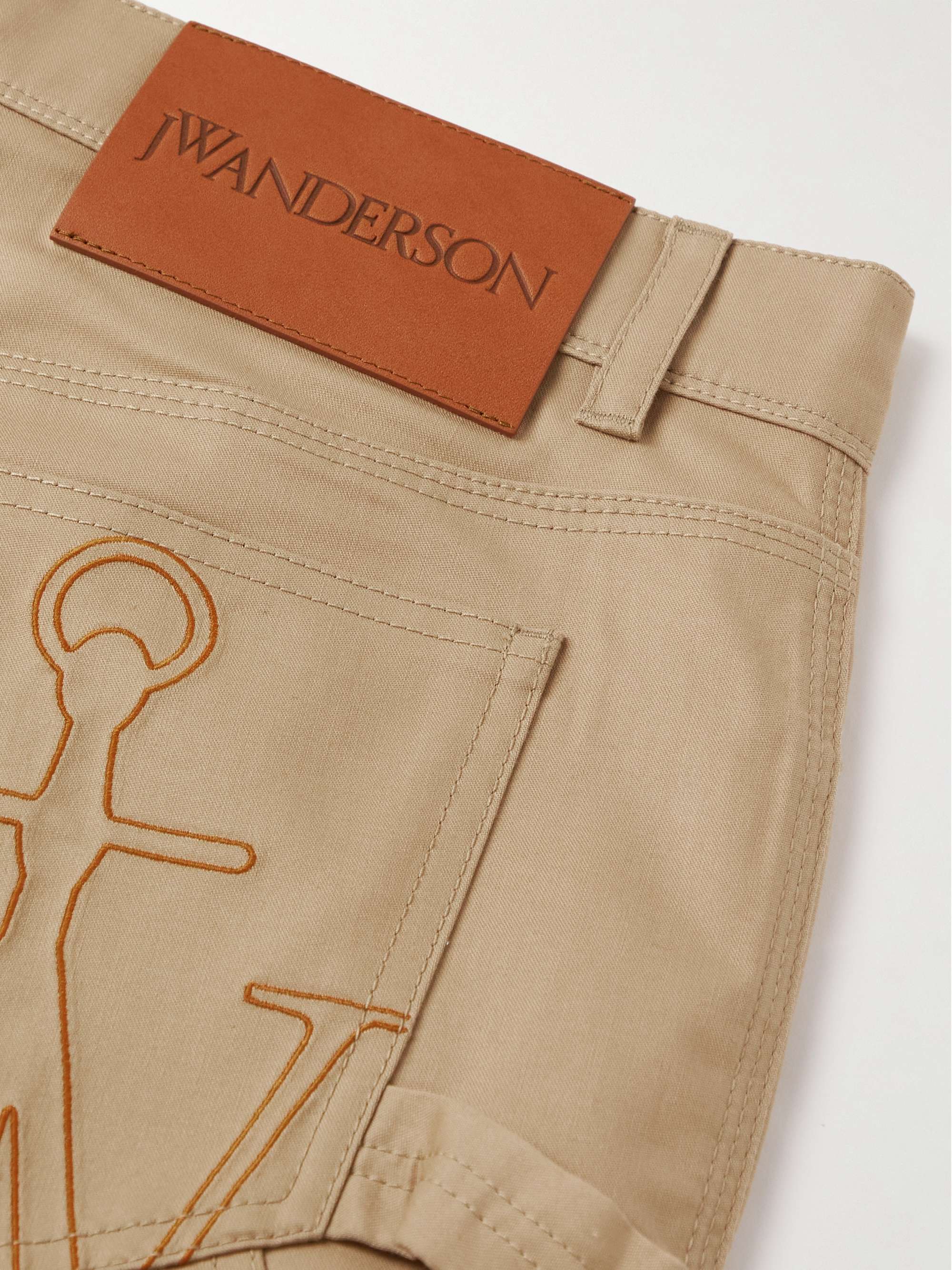 JW ANDERSON Straight-Leg Cotton-Sateen Cargo Trousers