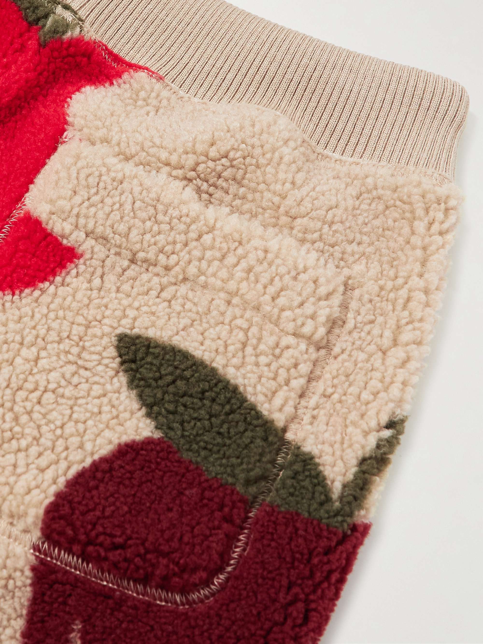JW ANDERSON Tapered Printed Fleece Sweatpants