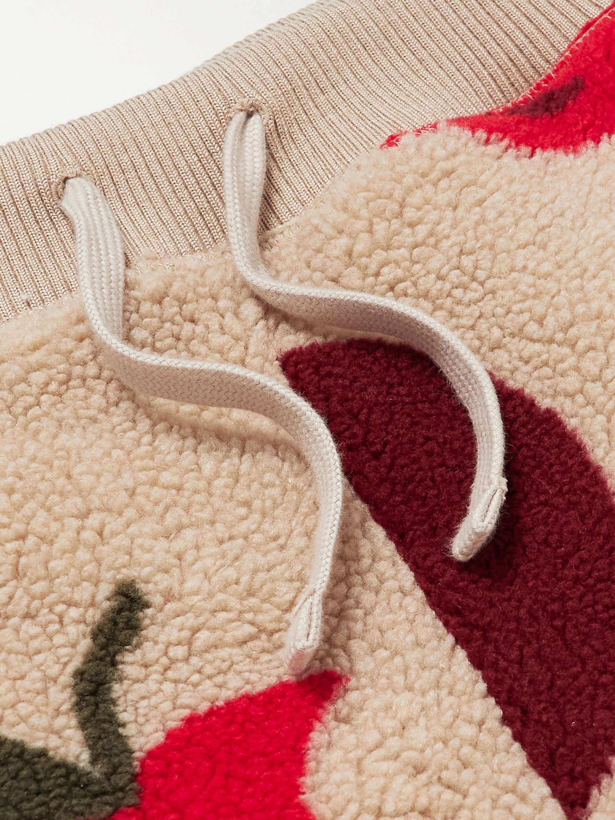 JW ANDERSON Tapered Printed Fleece Sweatpants