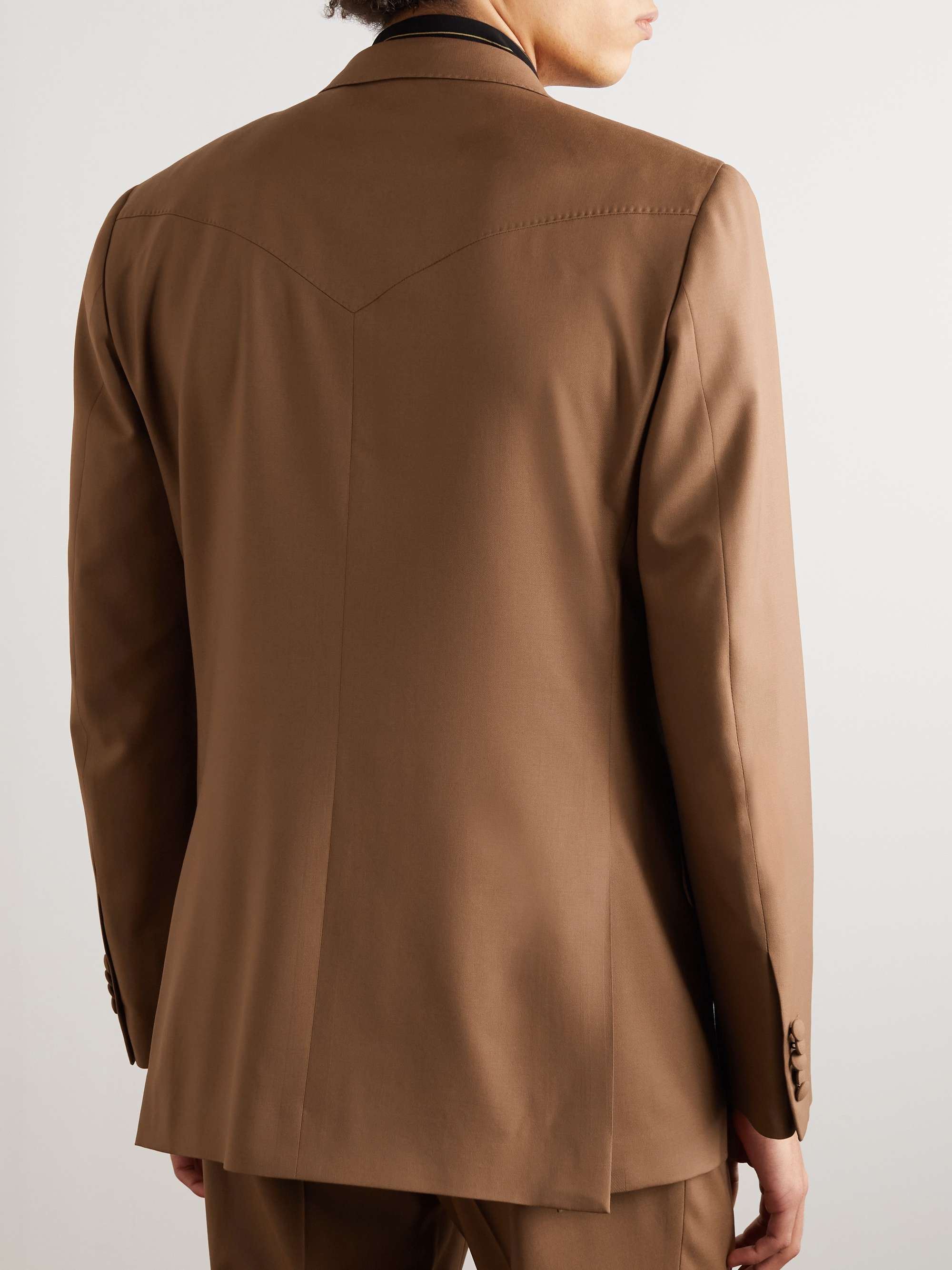 UMIT BENAN + Jacques Marie Mage Double-Breasted Wool-Twill Suit Jacket