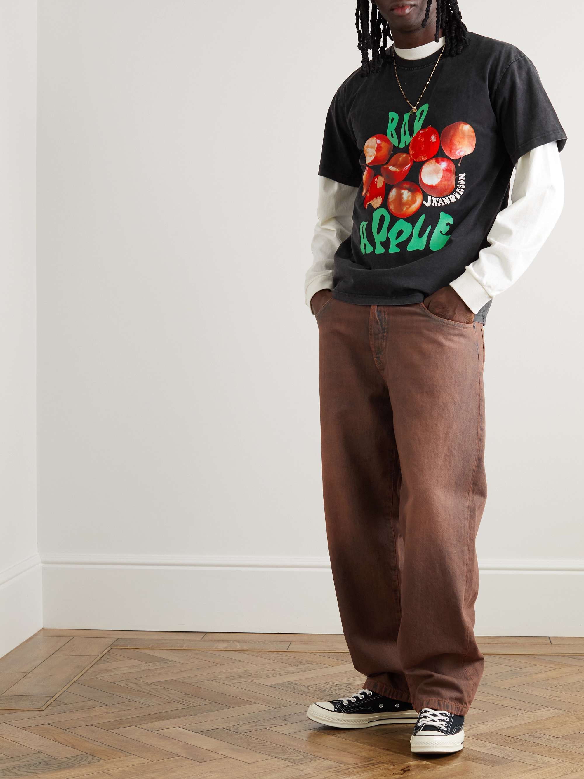 JW ANDERSON Printed Cotton-Jersey T-Shirt