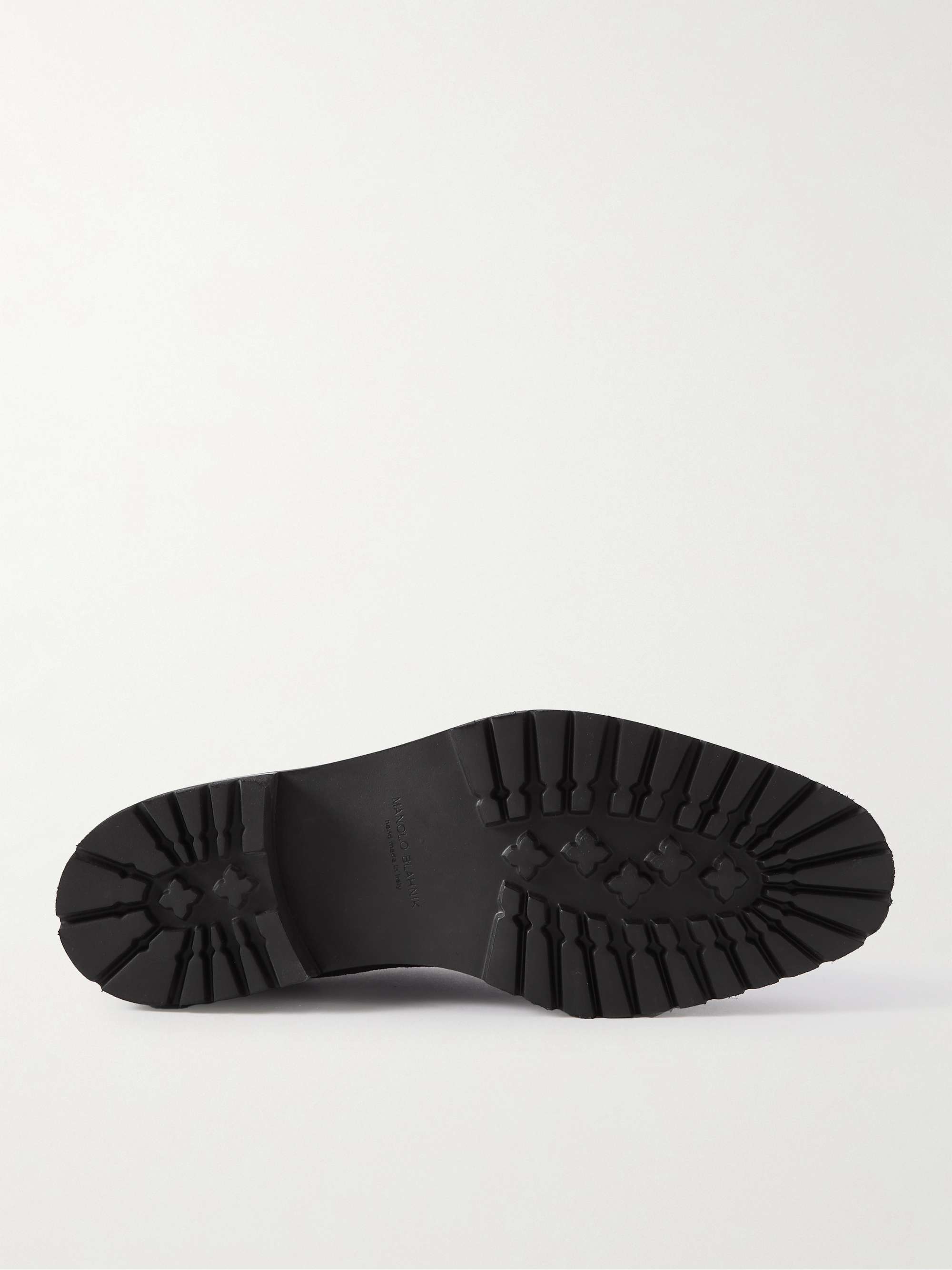 MANOLO BLAHNIK Norton Cap-Toe Suede Oxford Brogues