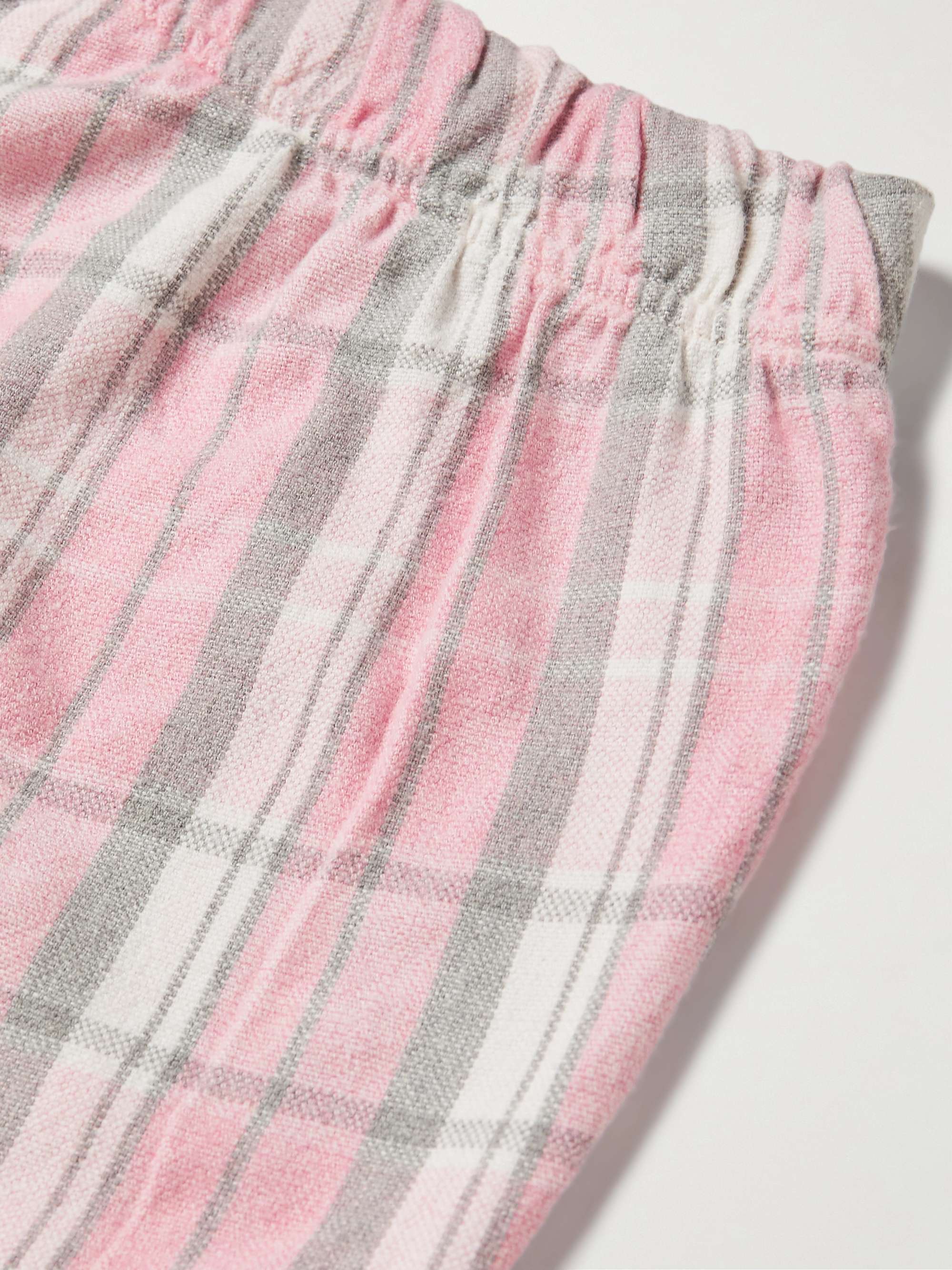 ORIGINAL MADRAS Checked Cotton-Flannel Pyjama Shorts