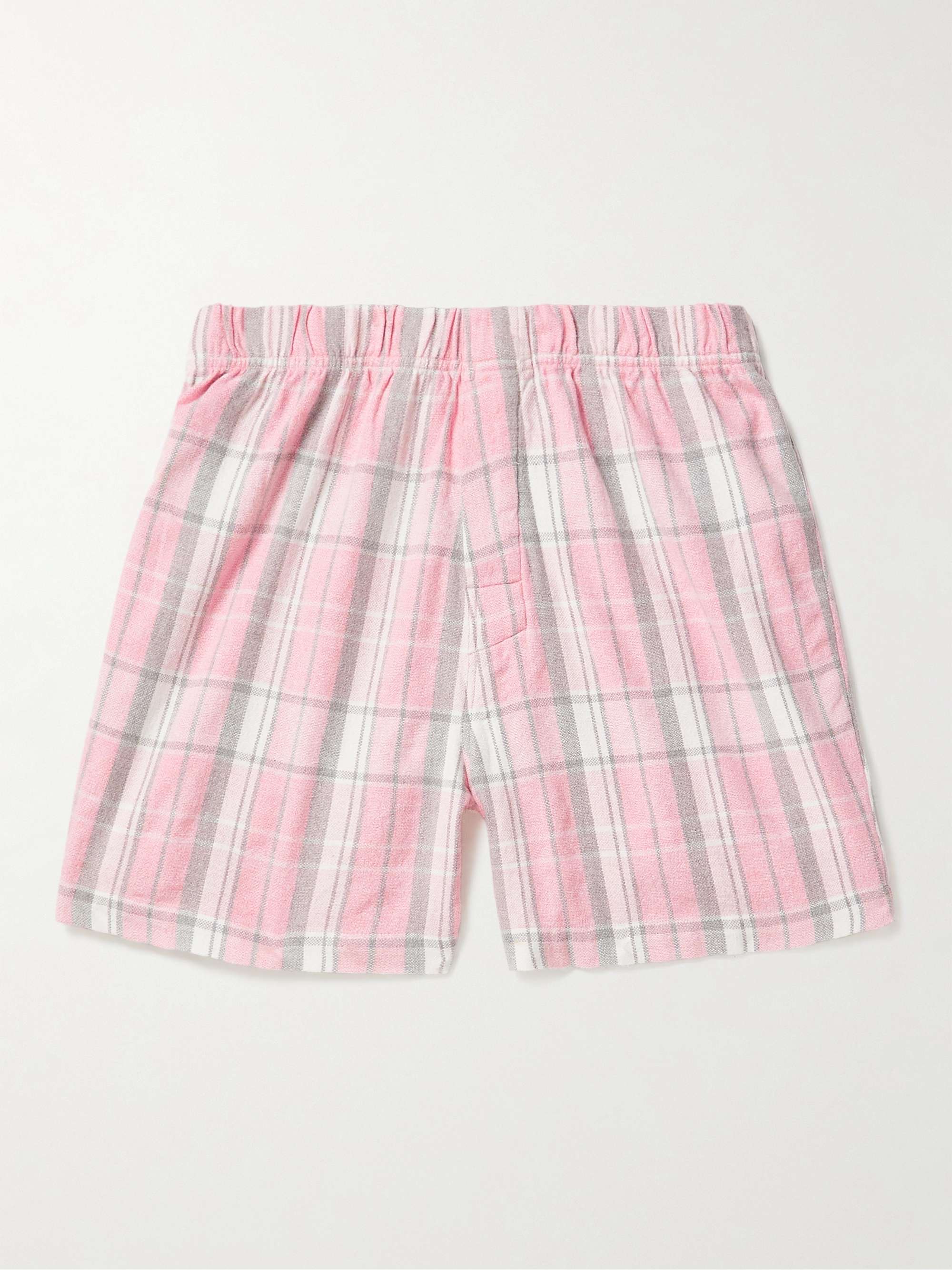 ORIGINAL MADRAS Checked Cotton-Flannel Pyjama Shorts