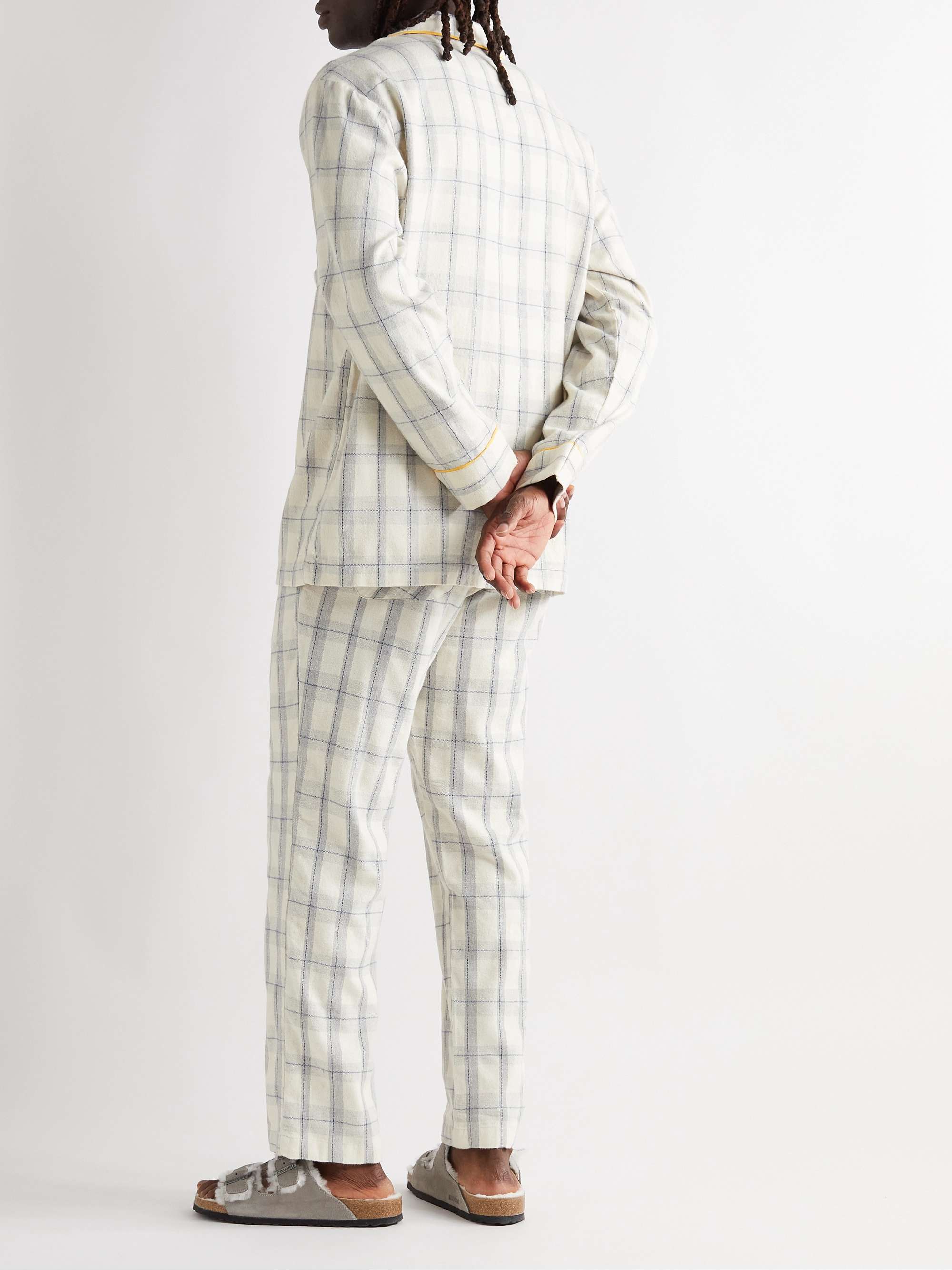ORIGINAL MADRAS Checked Cotton-Madras Pyjama Trousers