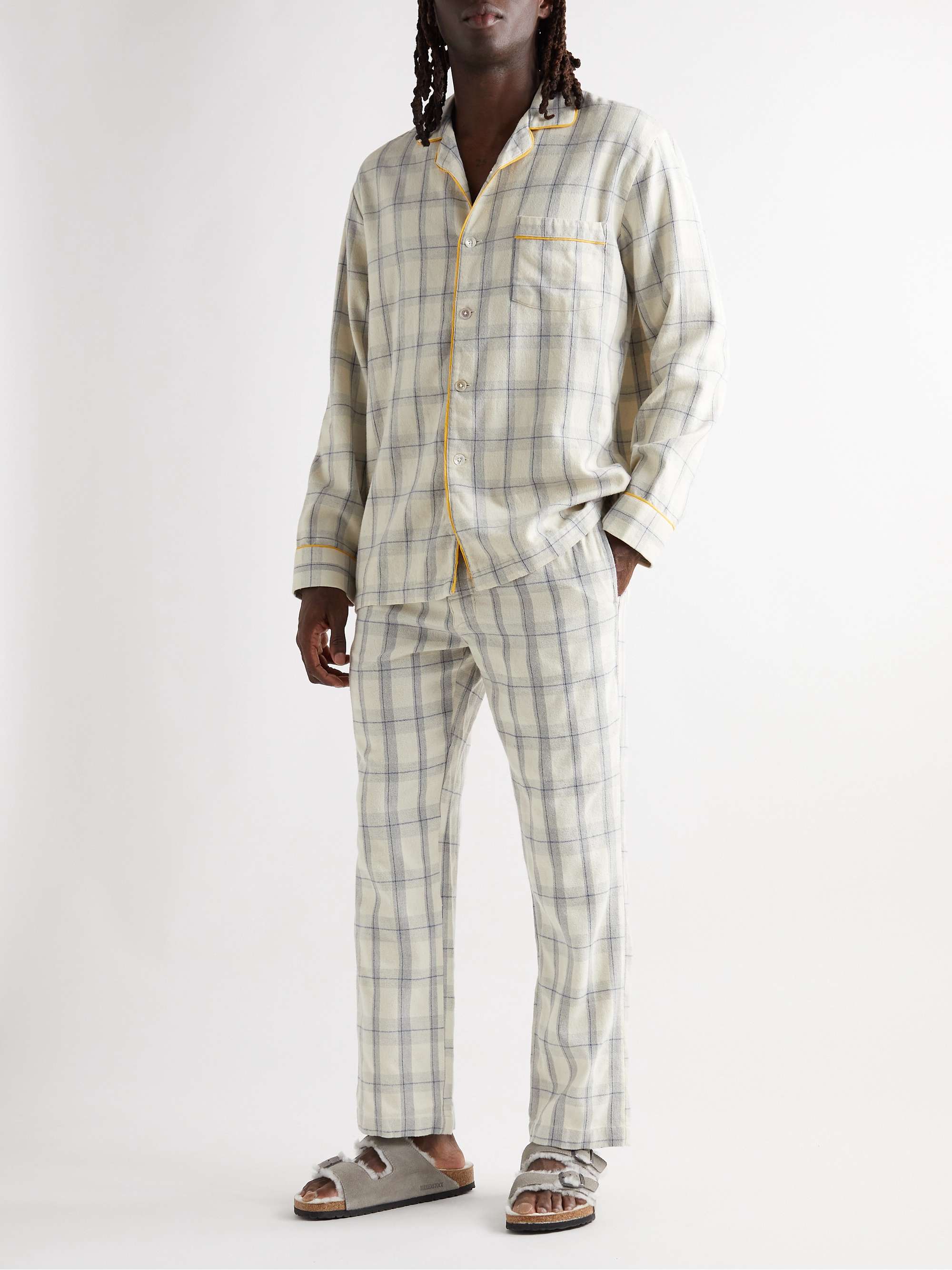 ORIGINAL MADRAS Checked Cotton-Madras Pyjama Trousers