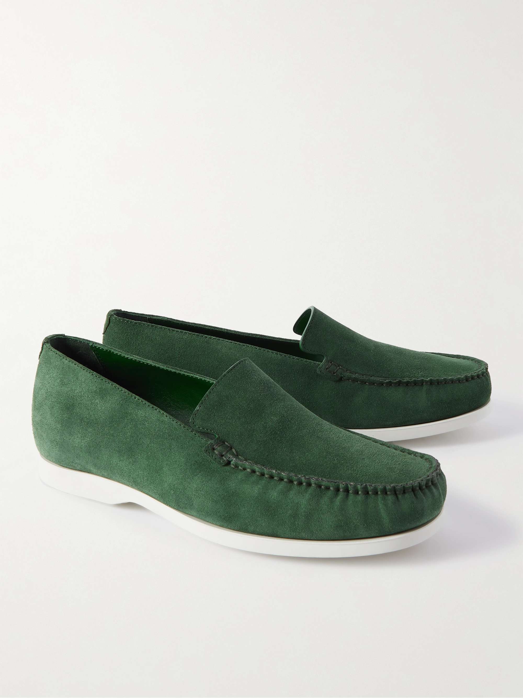 MANOLO BLAHNIK Monaco Suede Loafers