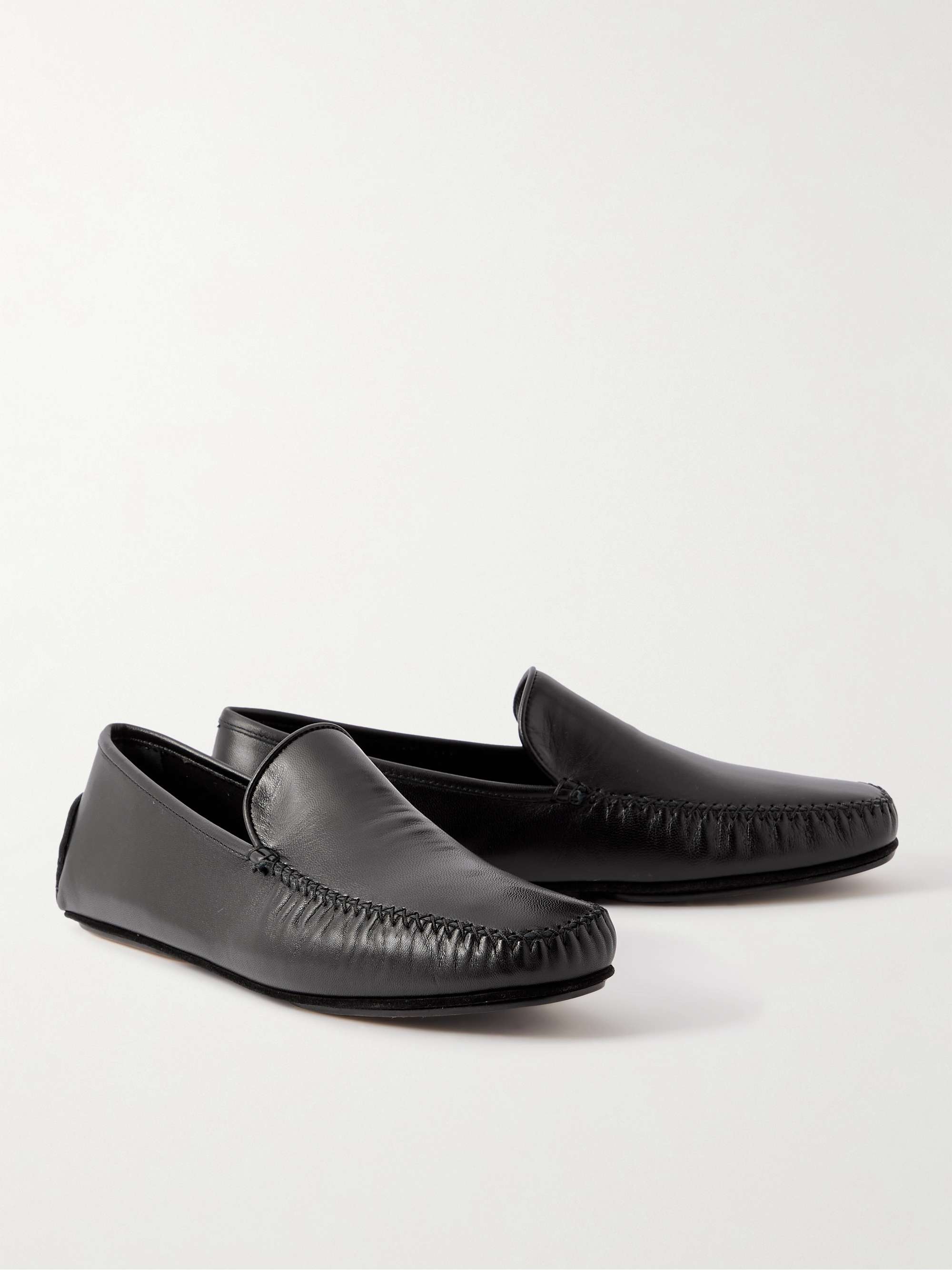 MANOLO BLAHNIK Mayfair Leather Driving Shoes