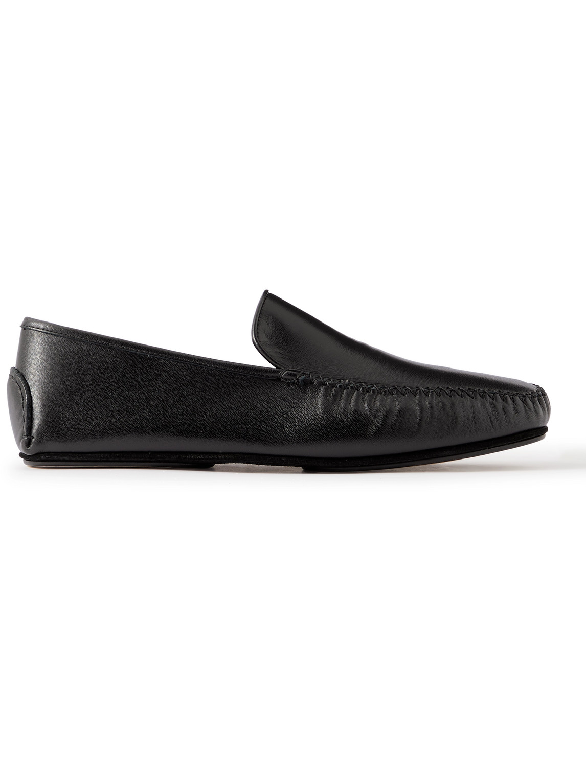 MANOLO BLAHNIK MAYFAIR LEATHER DRIVING SHOES