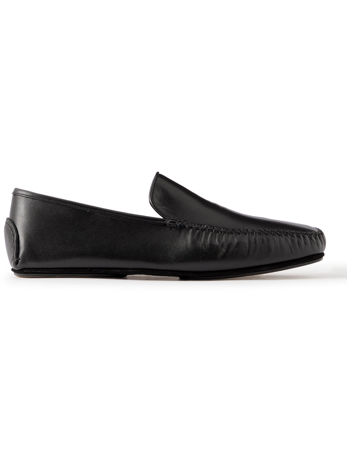 Manolo Blahnik Men's Mayfair Suede-leather Loafers In Black