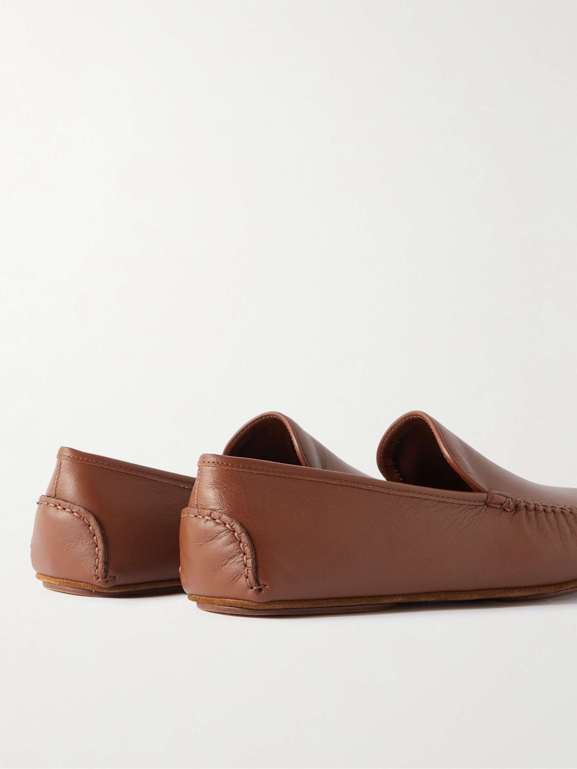 MANOLO BLAHNIK Mayfair Leather Driving Shoes