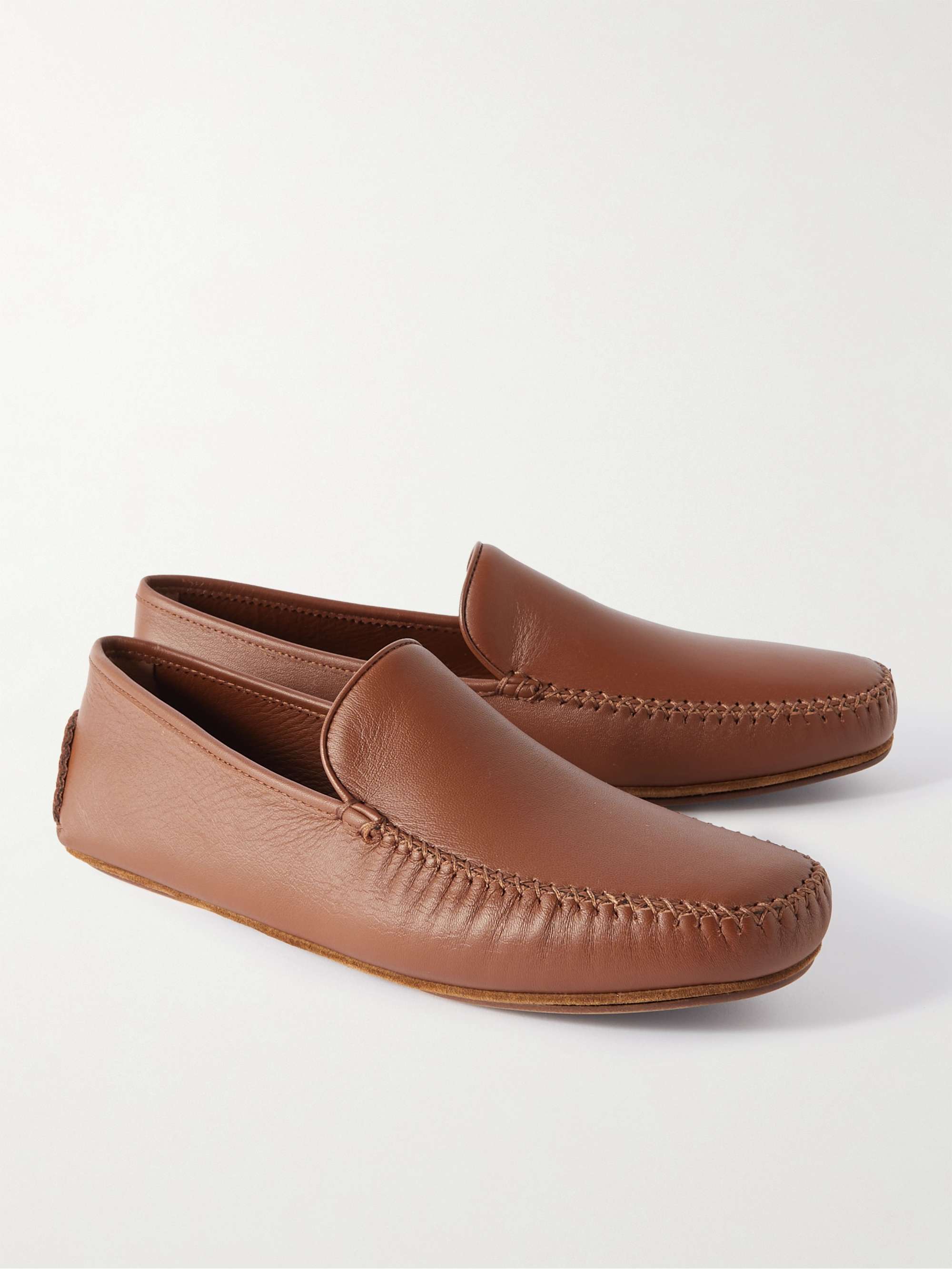MANOLO BLAHNIK Mayfair Leather Driving Shoes
