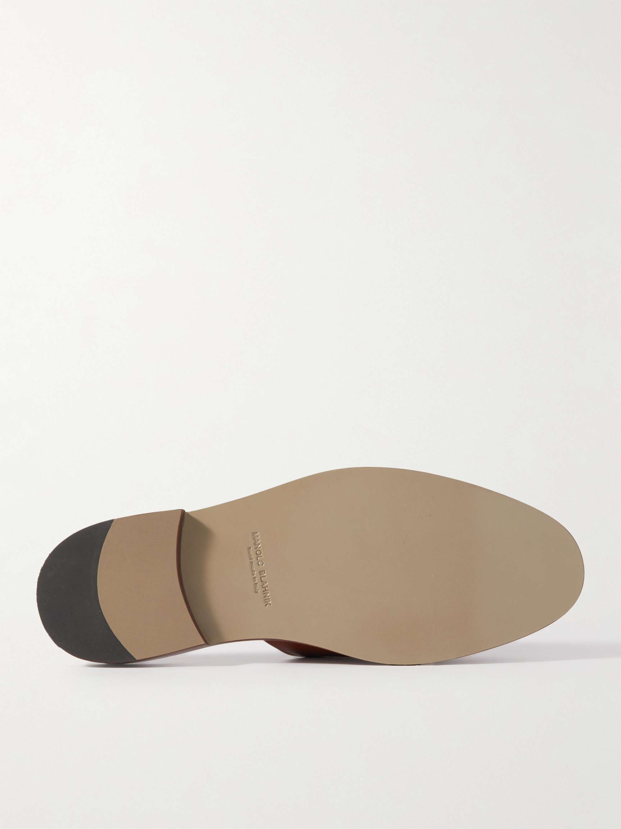 MANOLO BLAHNIK Capuleti Leather Mules