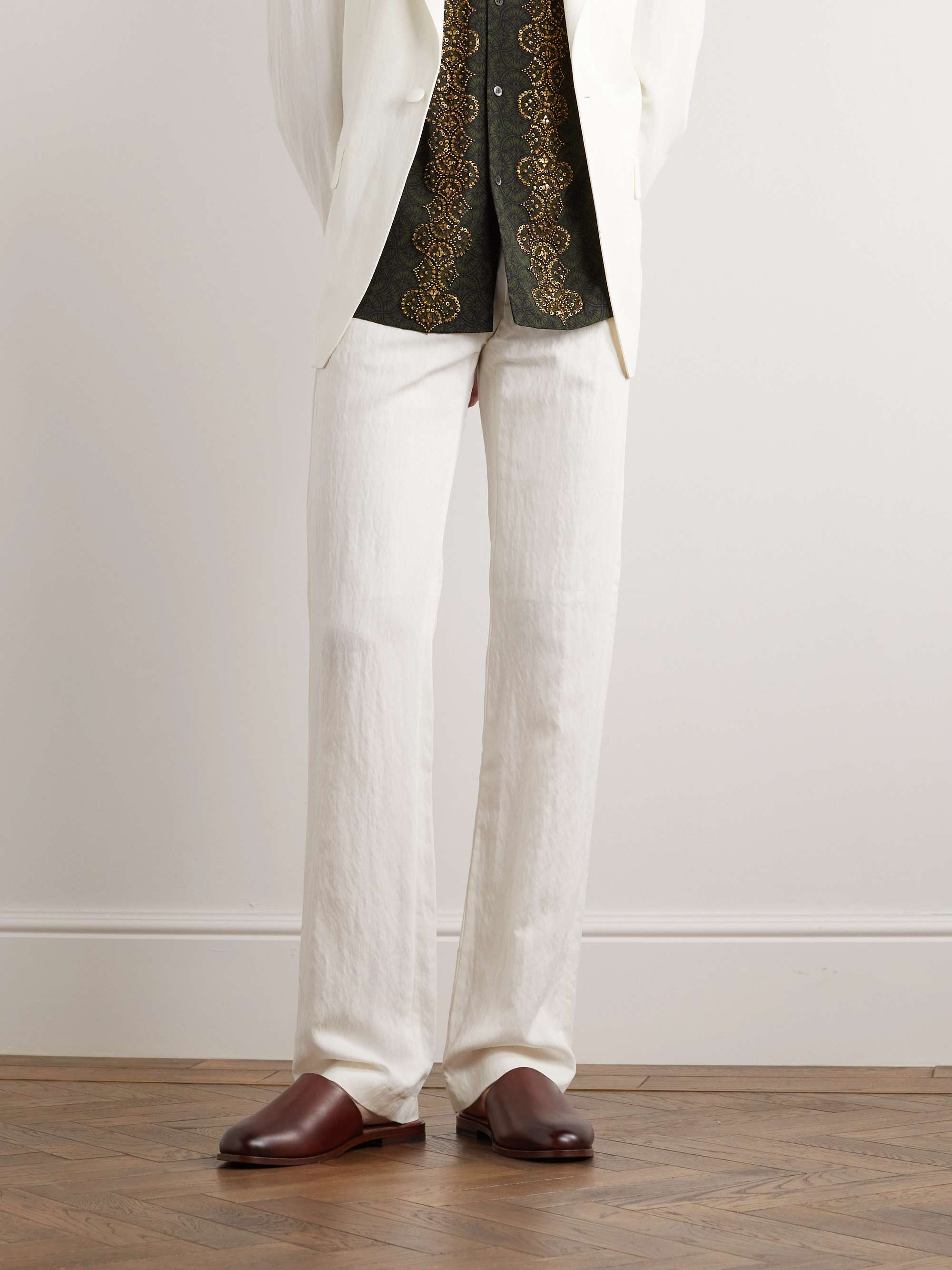 MANOLO BLAHNIK Capuleti Leather Mules