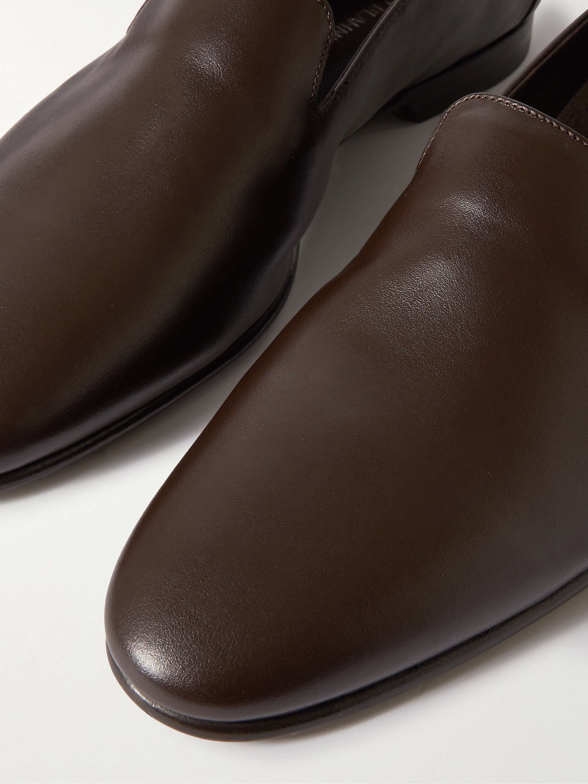MANOLO BLAHNIK Mario Leather Loafers