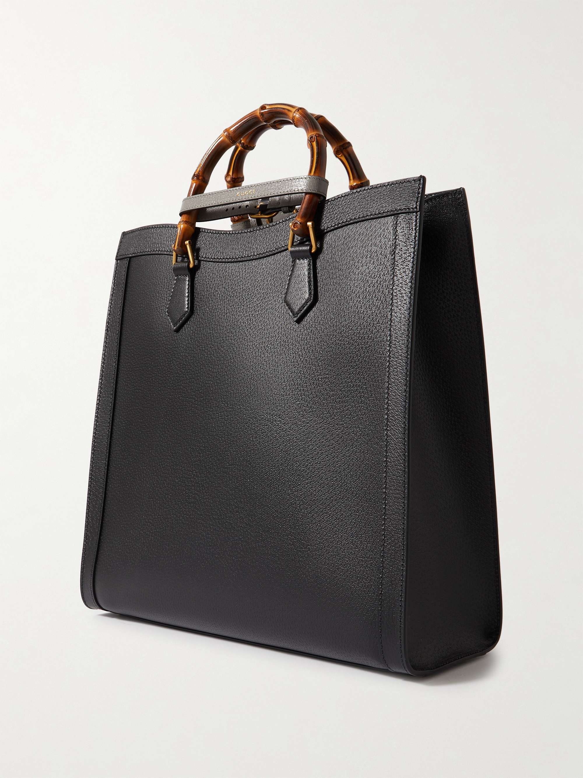 GUCCI Diana Large BambooTrimmed FullGrain Leather Tote Bag MR PORTER