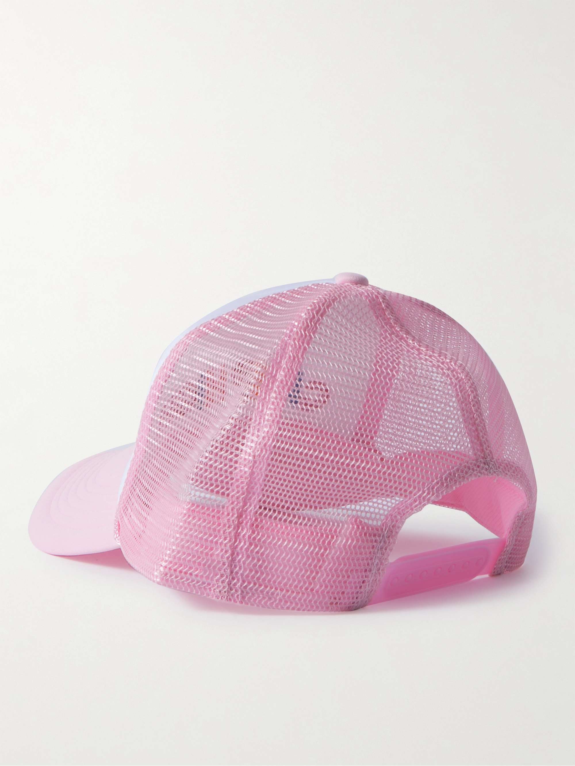 CAMP HIGH Will Rogers Logo-Embroidered Cotton-Twill and Mesh Trucker Hat