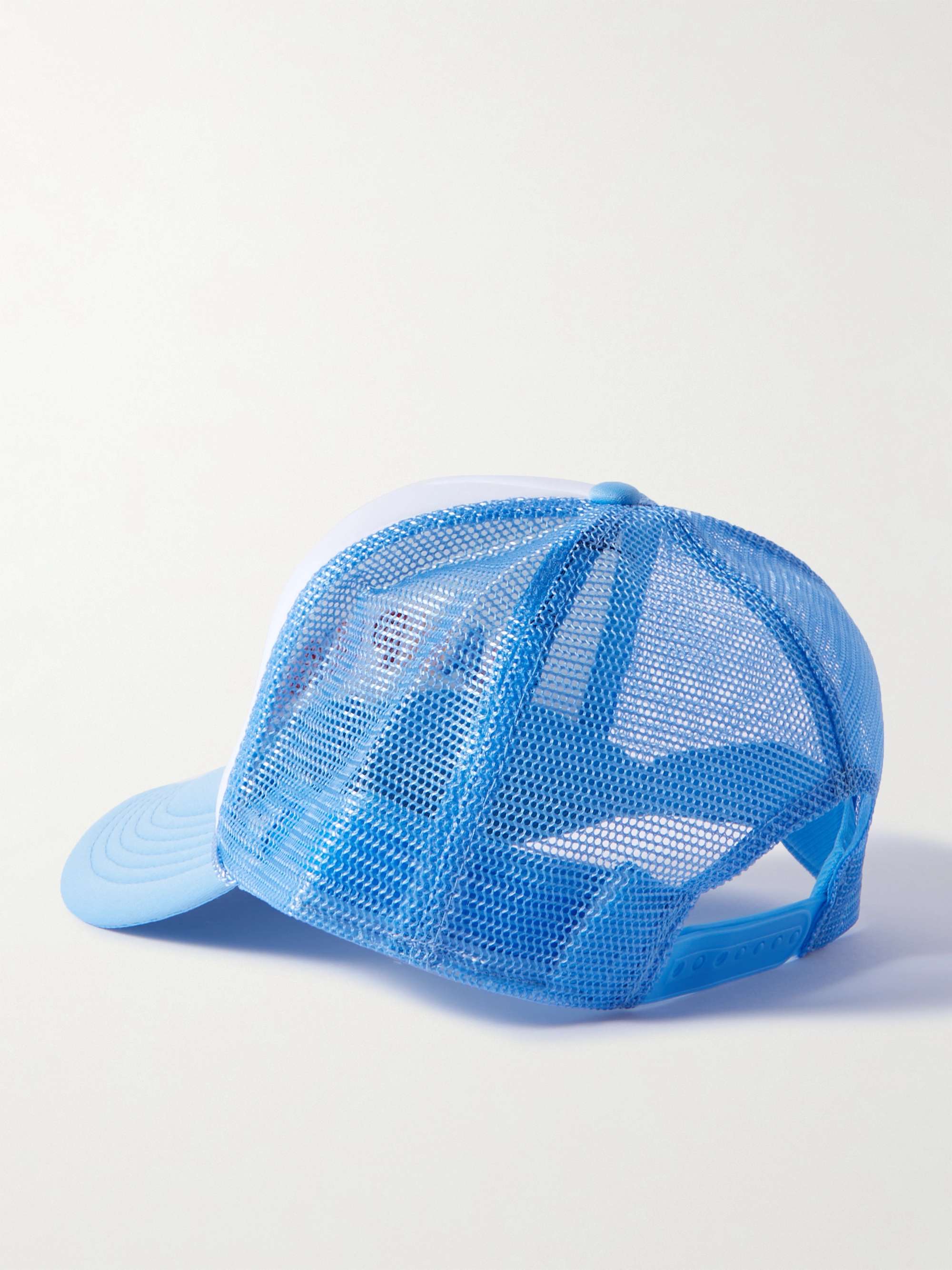 CAMP HIGH Will Rogers LogoEmbroidered CottonTwill and Mesh Trucker