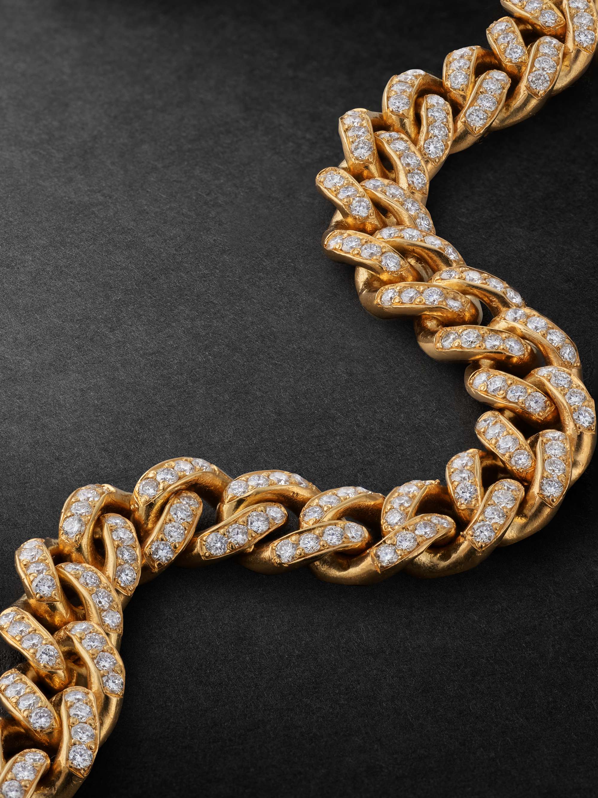 GREG YUNA Baby Gold Diamond Cuban Bracelet